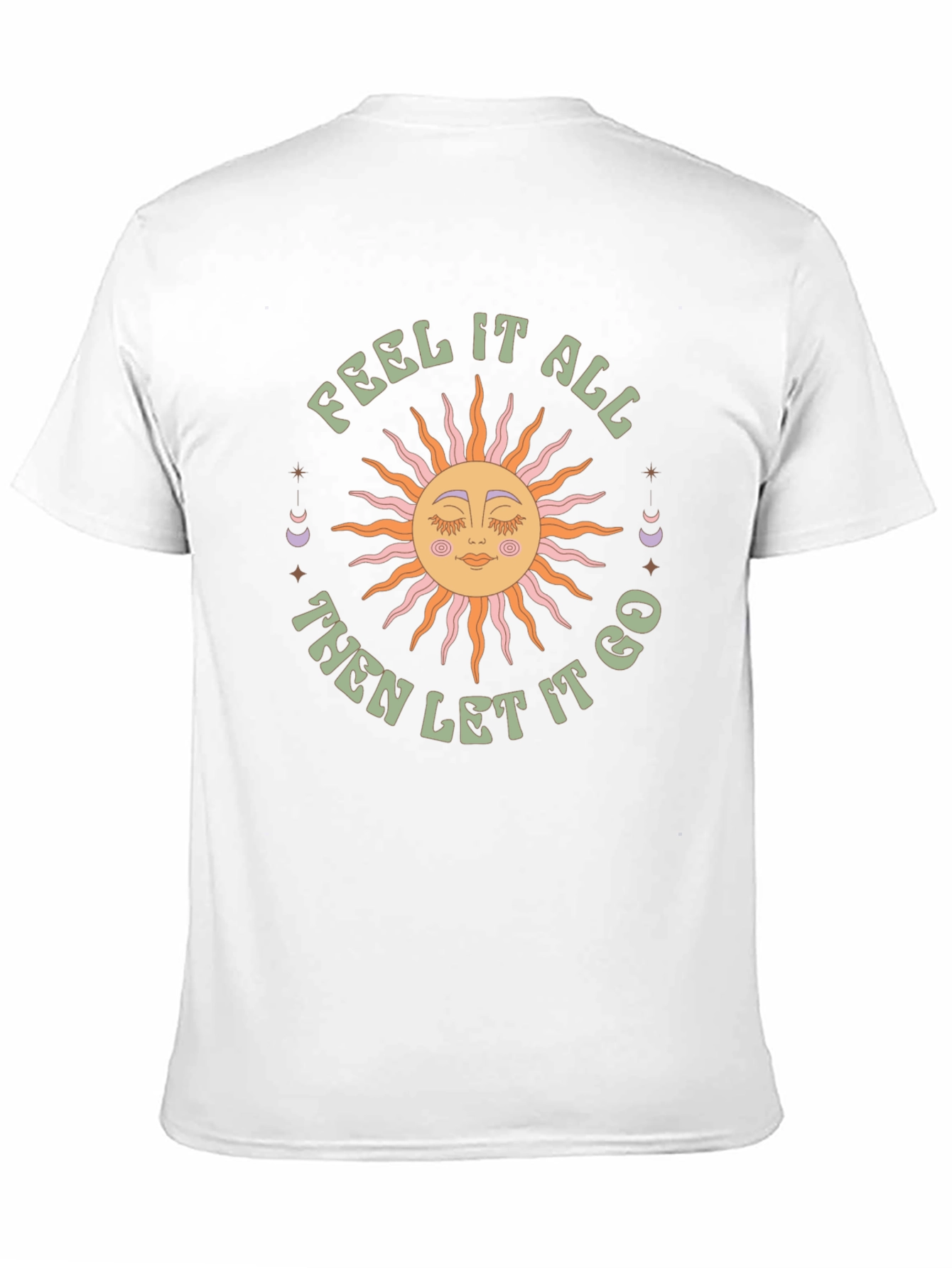 Feel It All Graphic Tee - Retro Sun Design