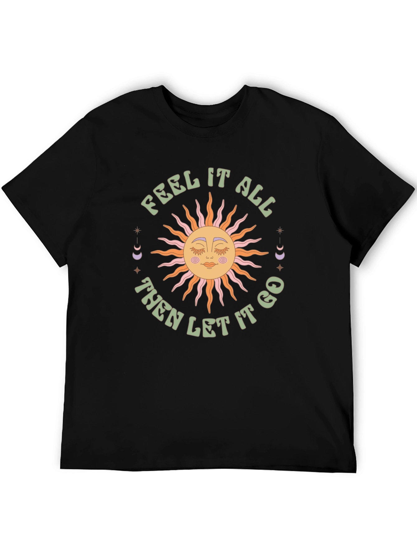 Feel It All Graphic Tee - Retro Sun Design