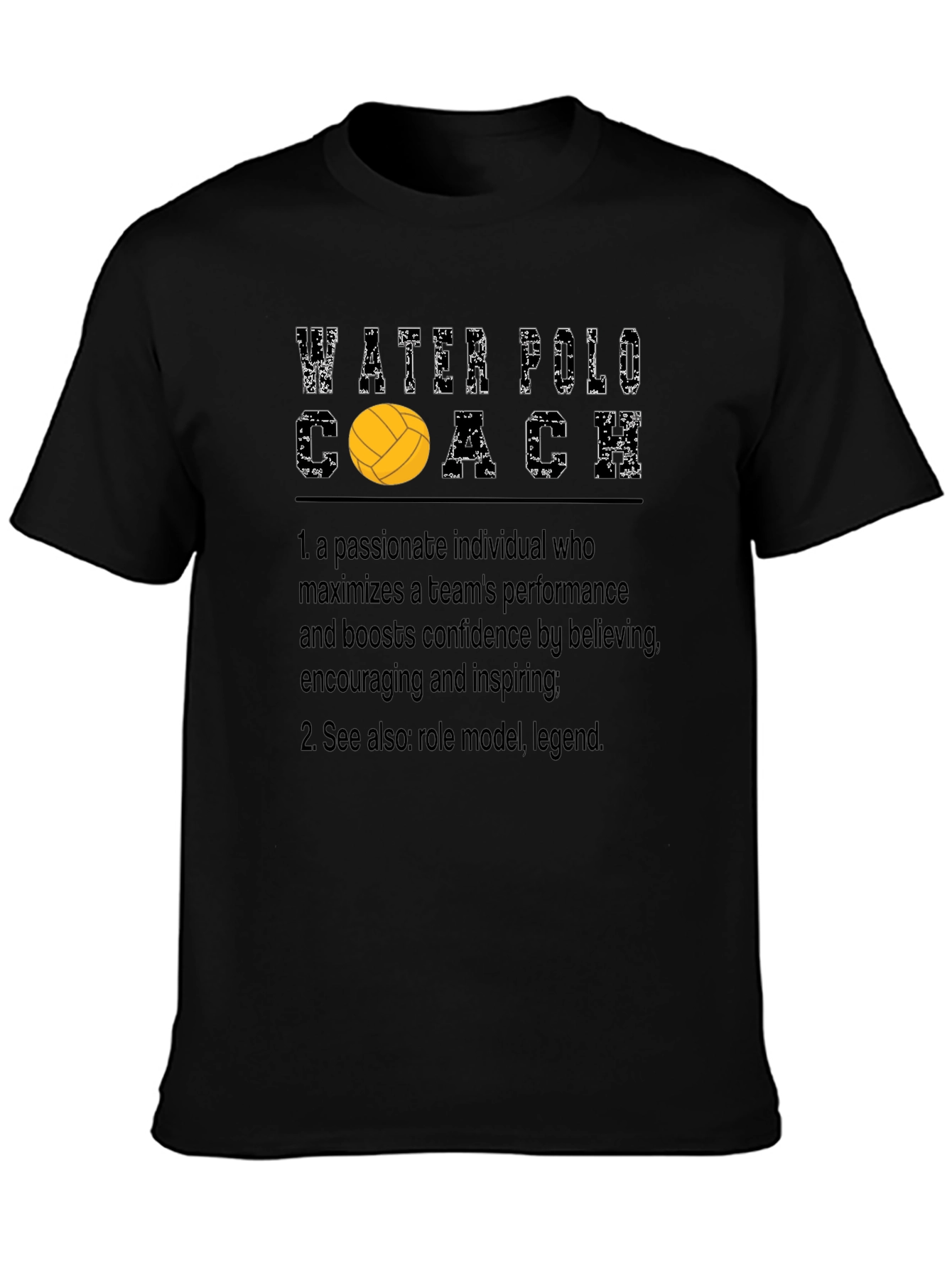 Water Polo Coach T-Shirt: Passionate Role Model Tee