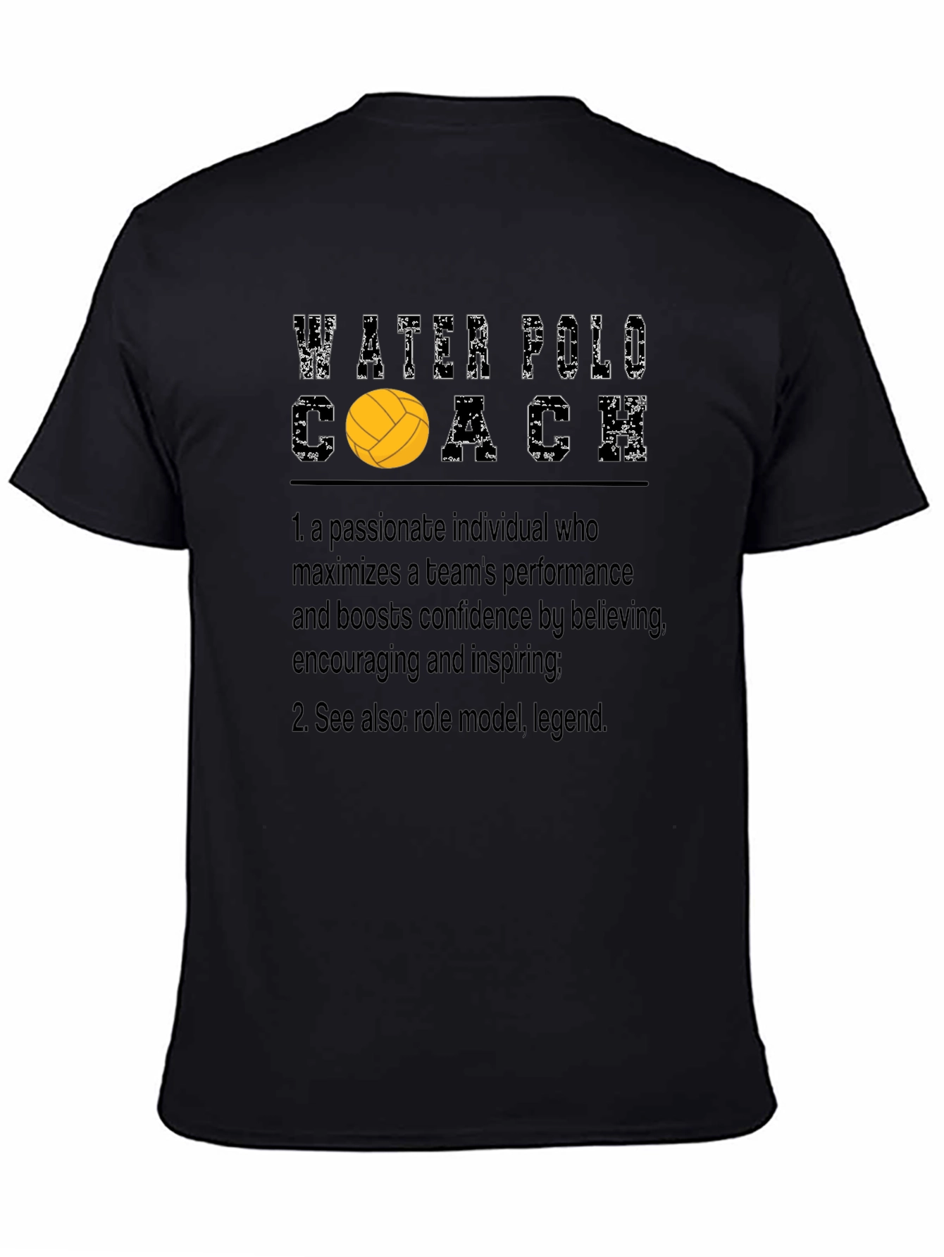 Water Polo Coach T-Shirt: Passionate Role Model Tee