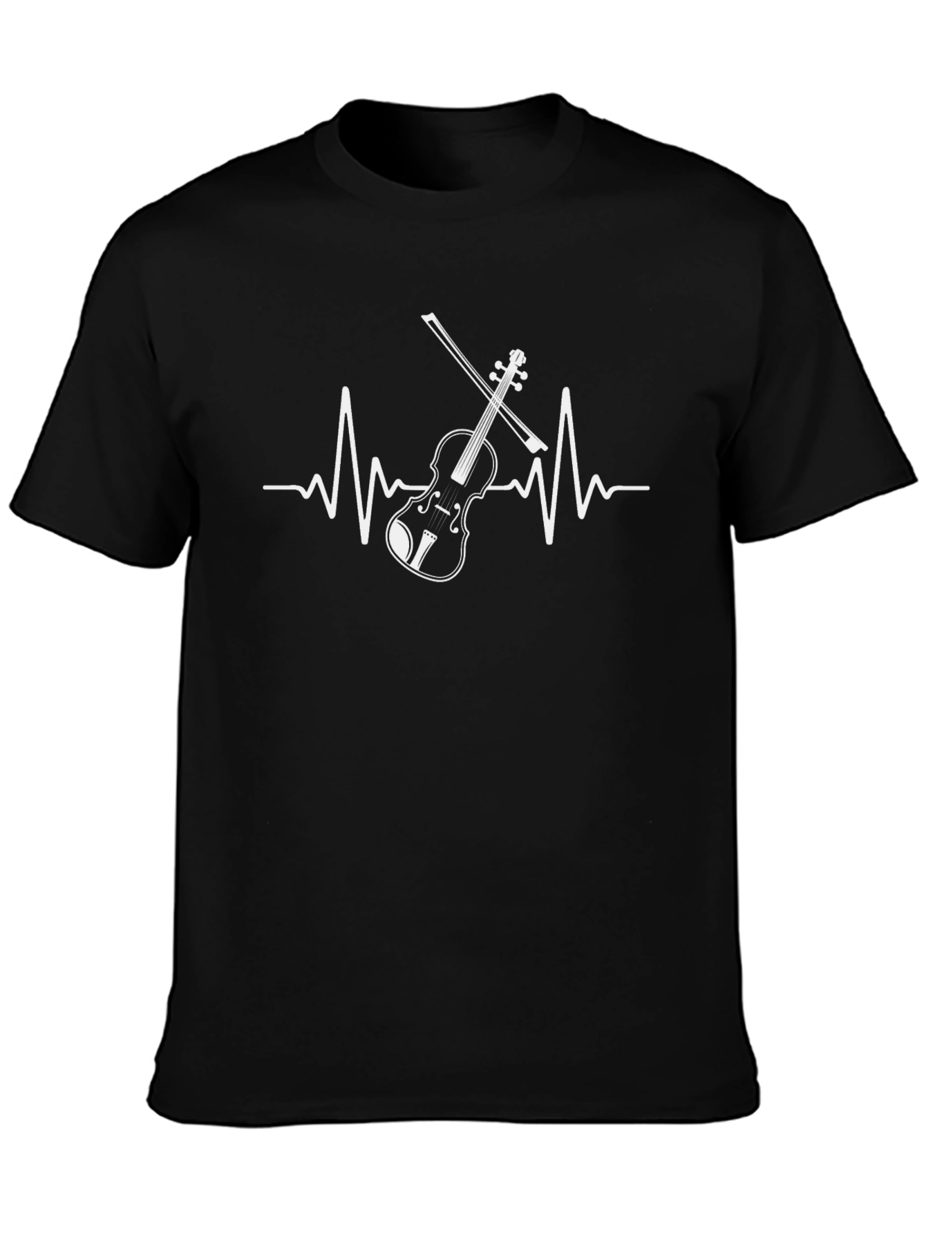 Violin Heartbeat T-Shirt - Music Lover Tee