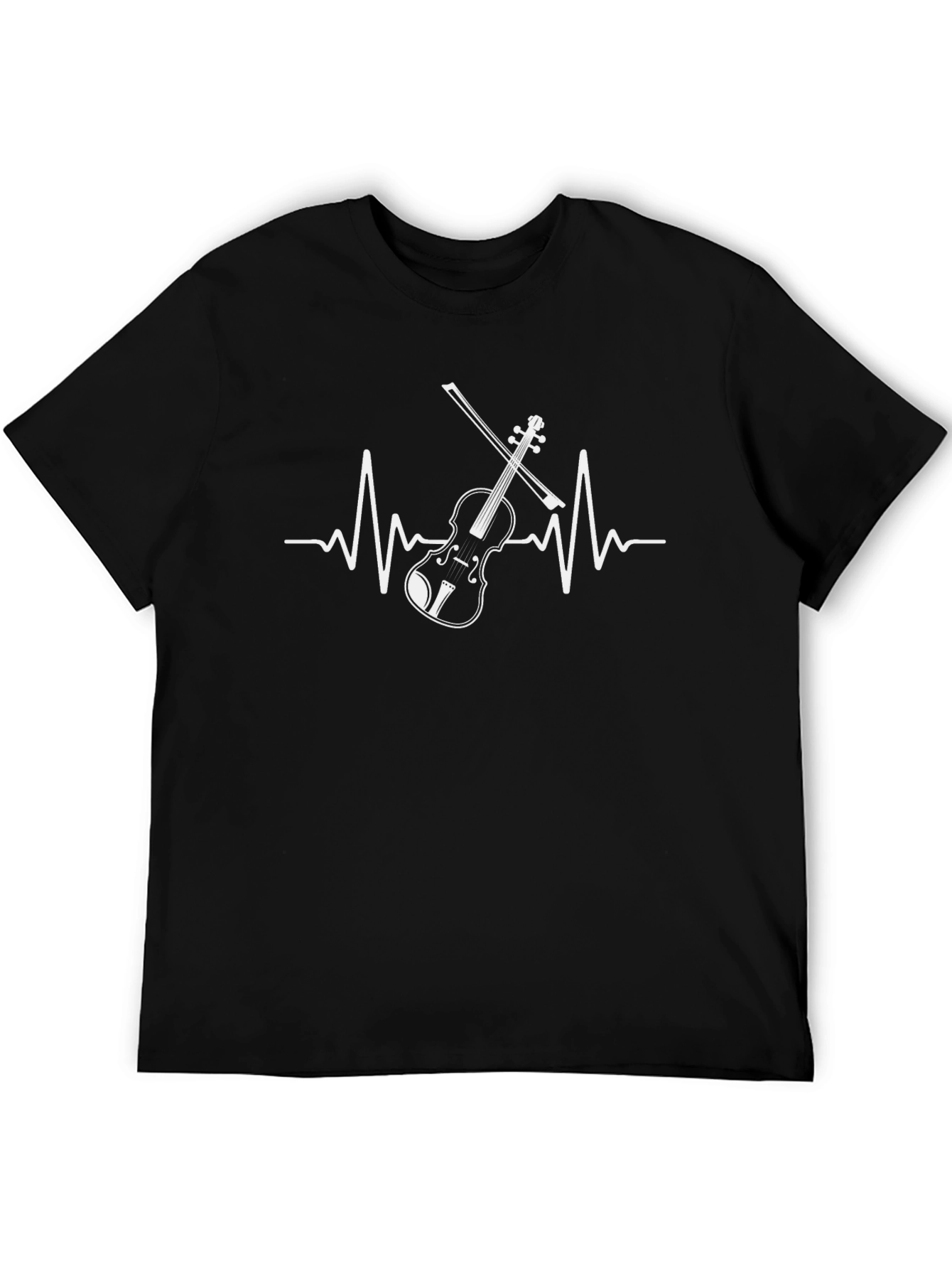 Violin Heartbeat T-Shirt - Music Lover Tee