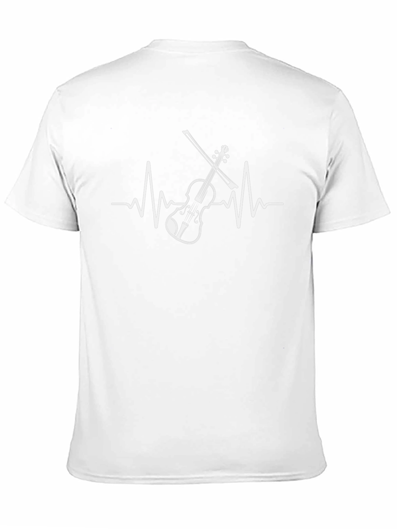 Violin Heartbeat T-Shirt - Music Lover Tee