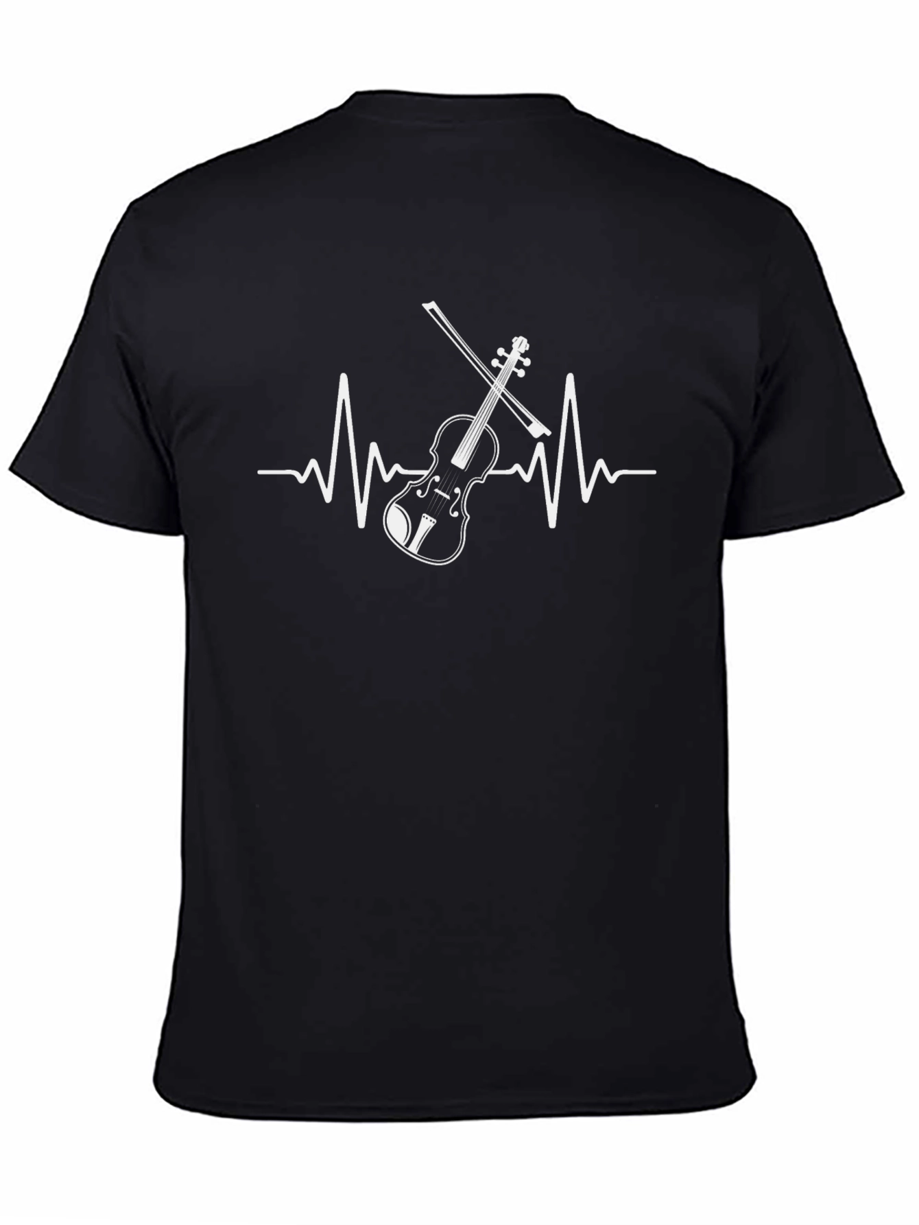 Violin Heartbeat T-Shirt - Music Lover Tee