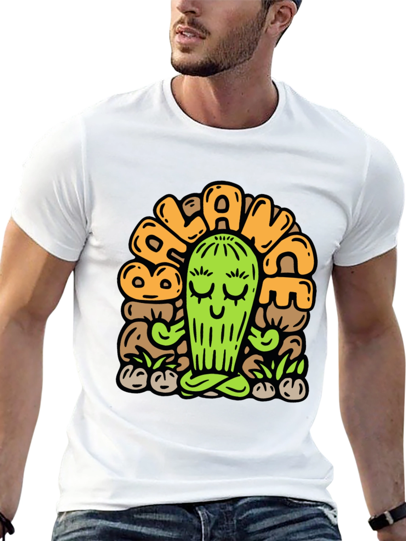 Balance Cactus Graphic Tee - Relaxed Fit