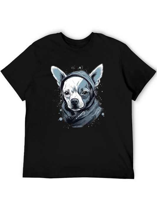 Dog with Headphones Graphic Tee