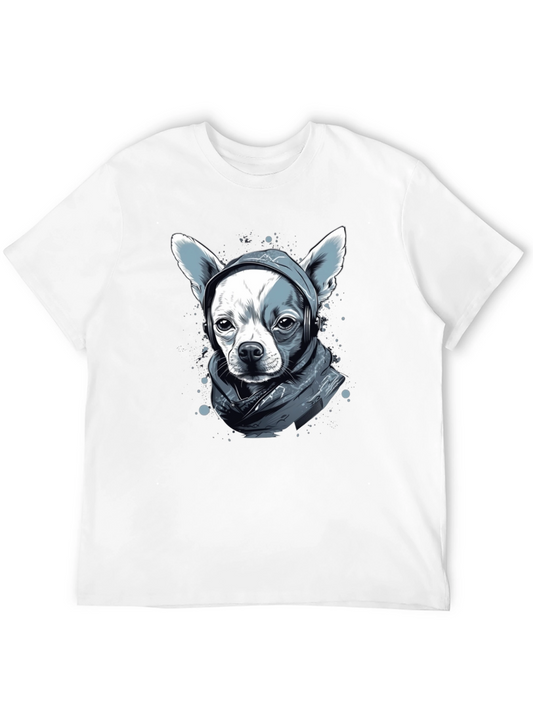 Dog with Headphones Graphic Tee