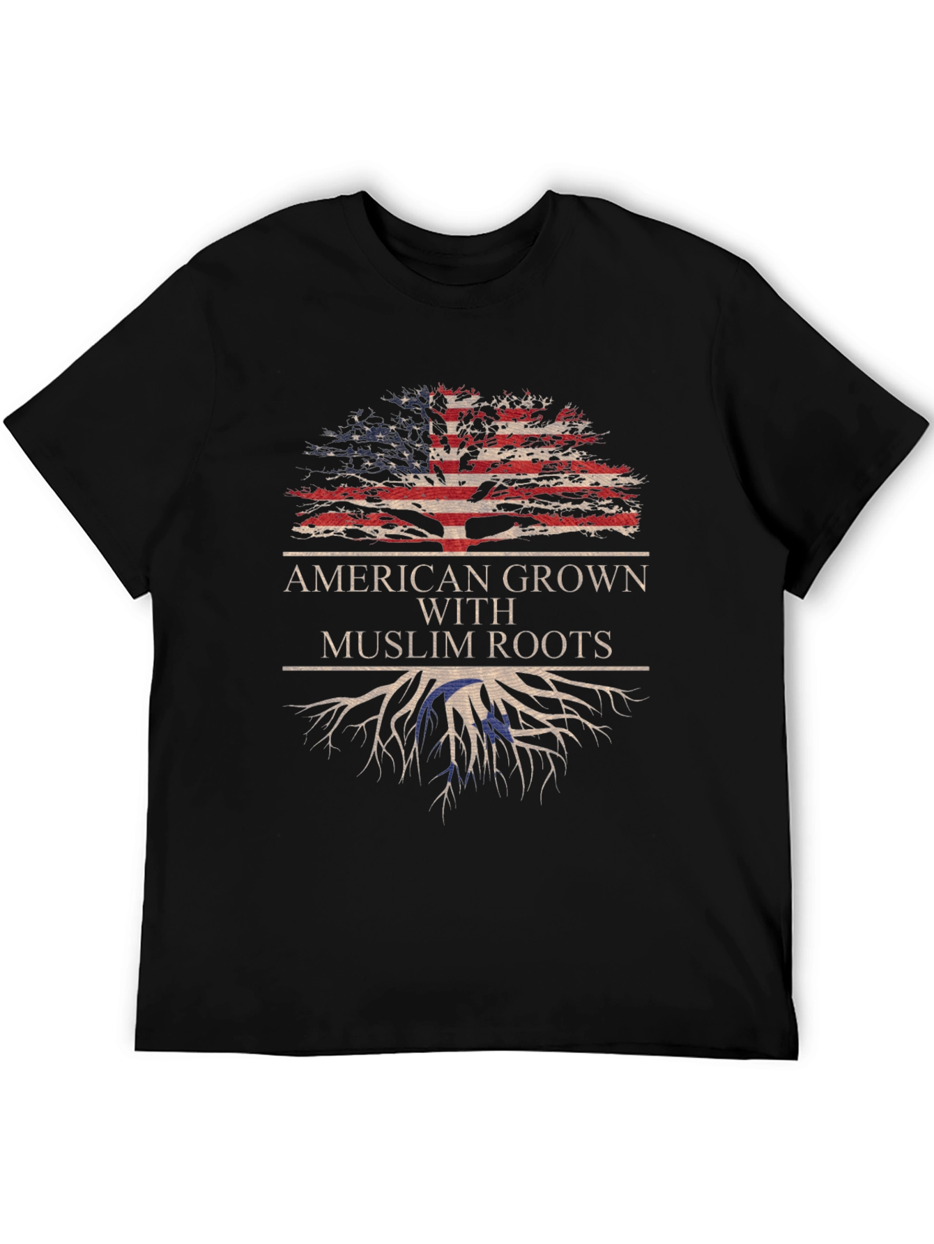 American Grown Muslim Roots Graphic Tee