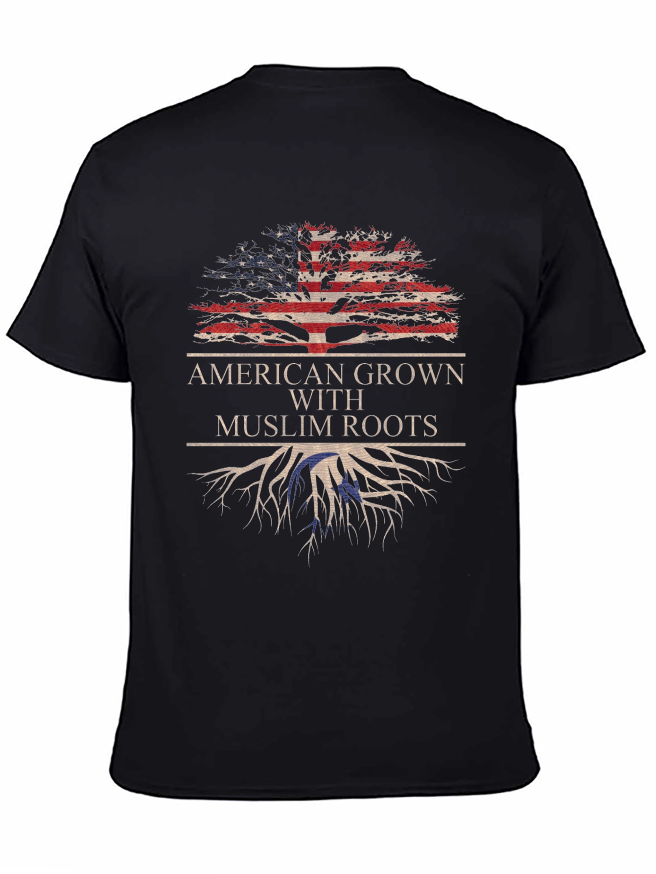American Grown Muslim Roots Graphic Tee