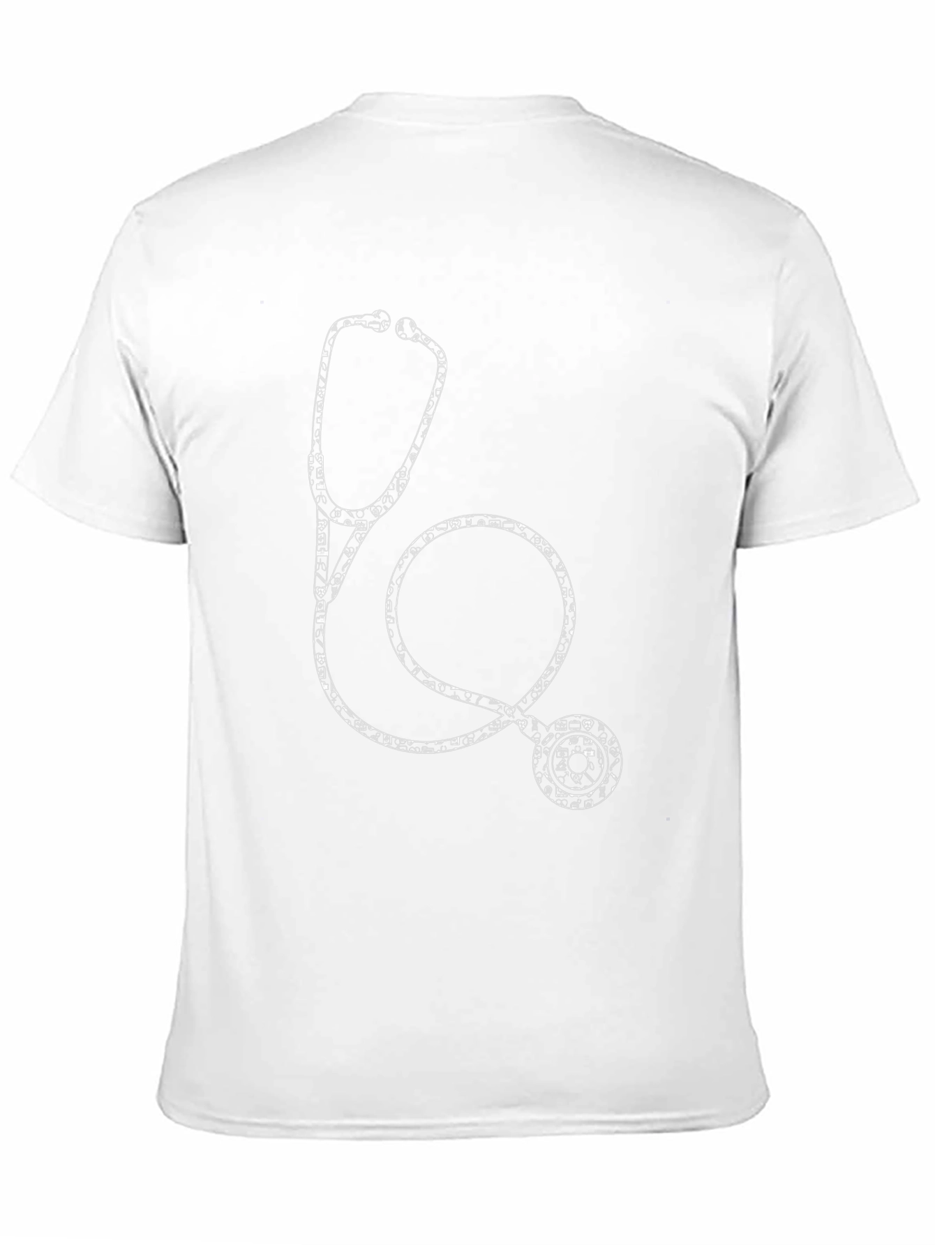 Medical Stethoscope Graphic Tee - Black