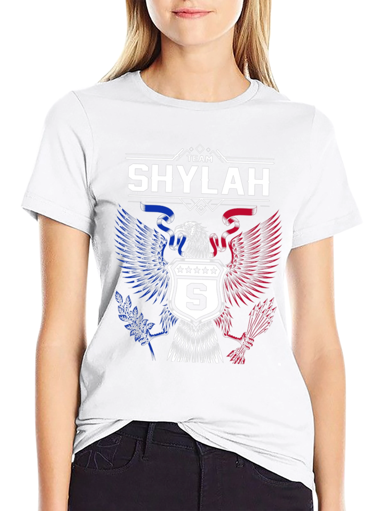 Team Shylah Eagle Graphic T-Shirt - Patriotic Design