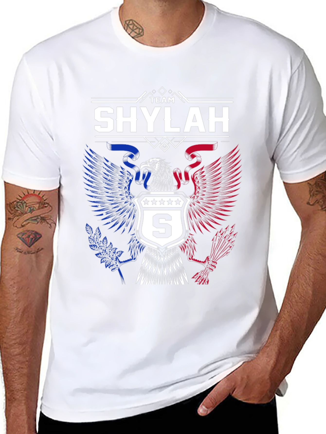 Team Shylah Eagle Graphic T-Shirt - Patriotic Design