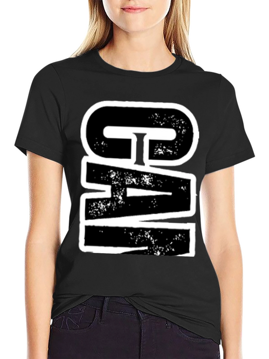 Bold Graphic Tee - CIA Print - Black Cotton