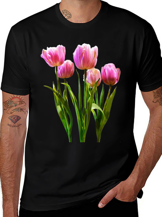 Floral Tulip Print T-Shirt