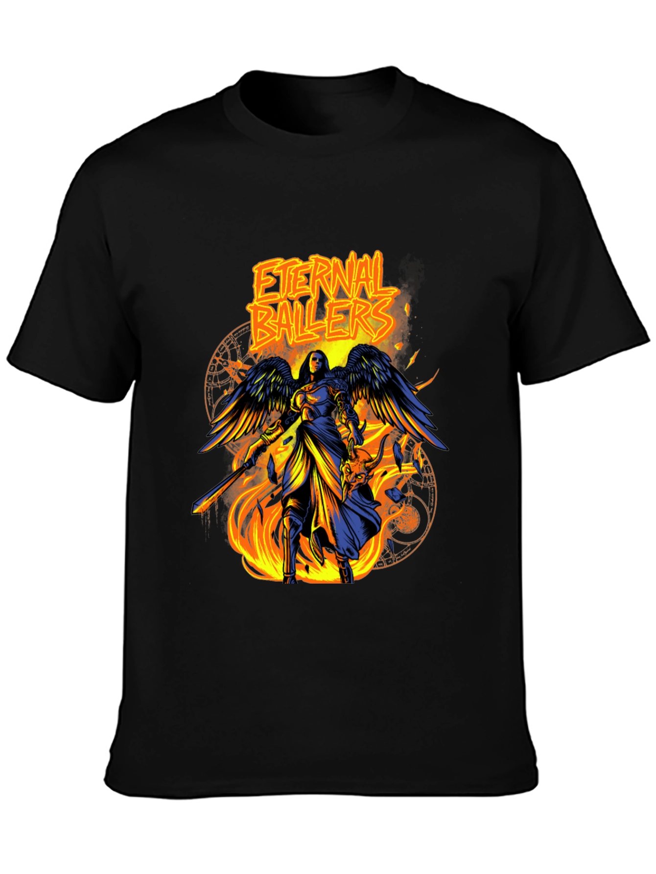 Eternal Ballers Graphic Tee - Black Crew Neck