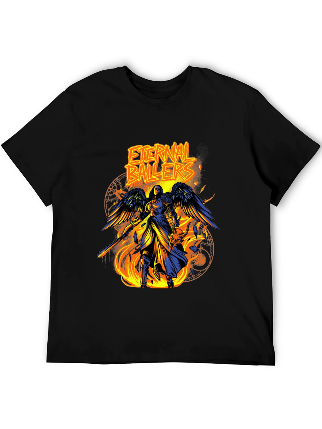 Eternal Ballers Graphic Tee - Black Crew Neck