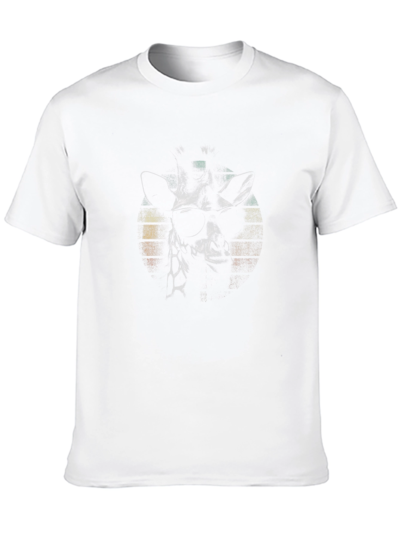 Cool Giraffe Graphic T-Shirt - Black