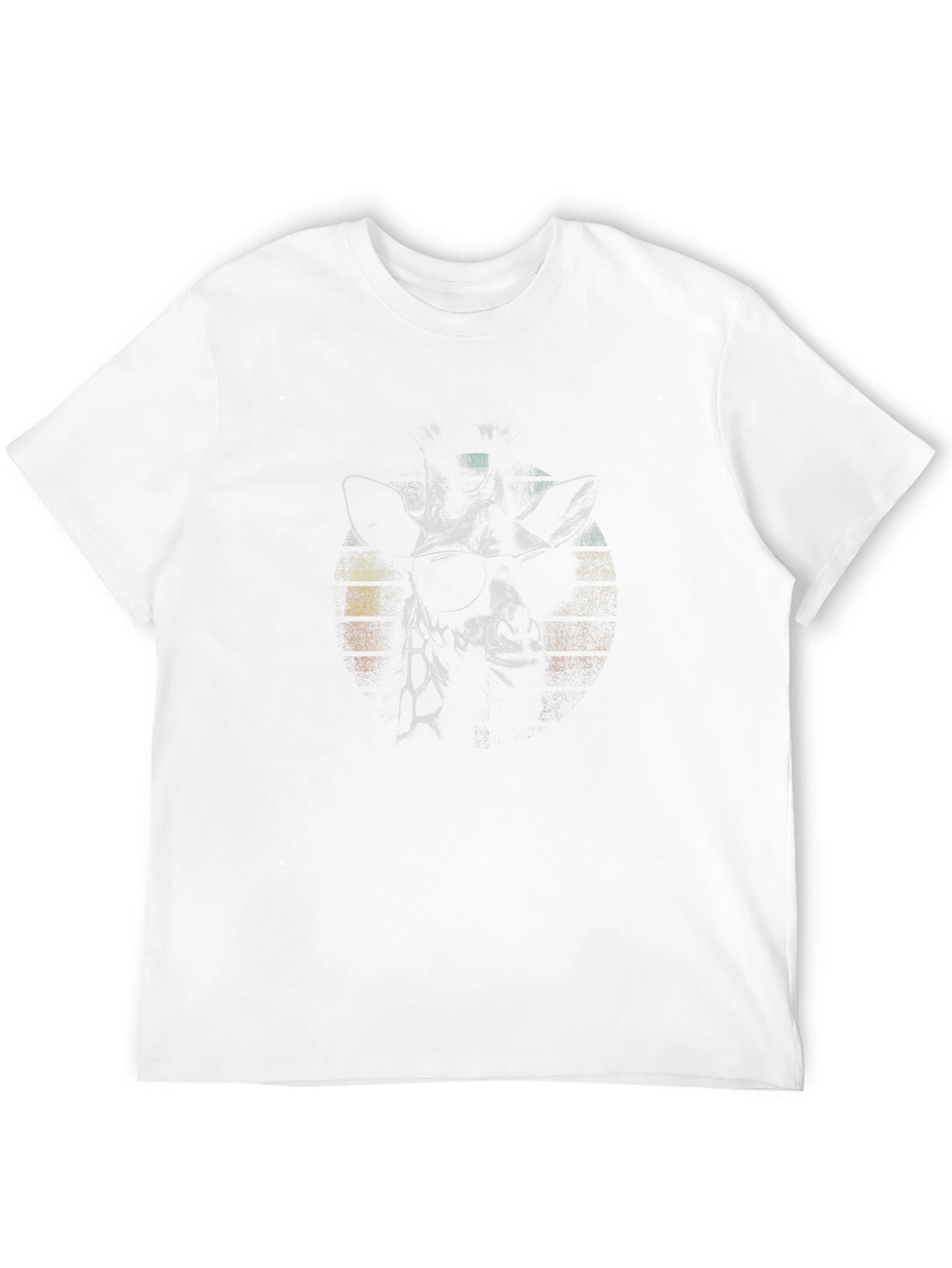 Cool Giraffe Graphic T-Shirt - Black