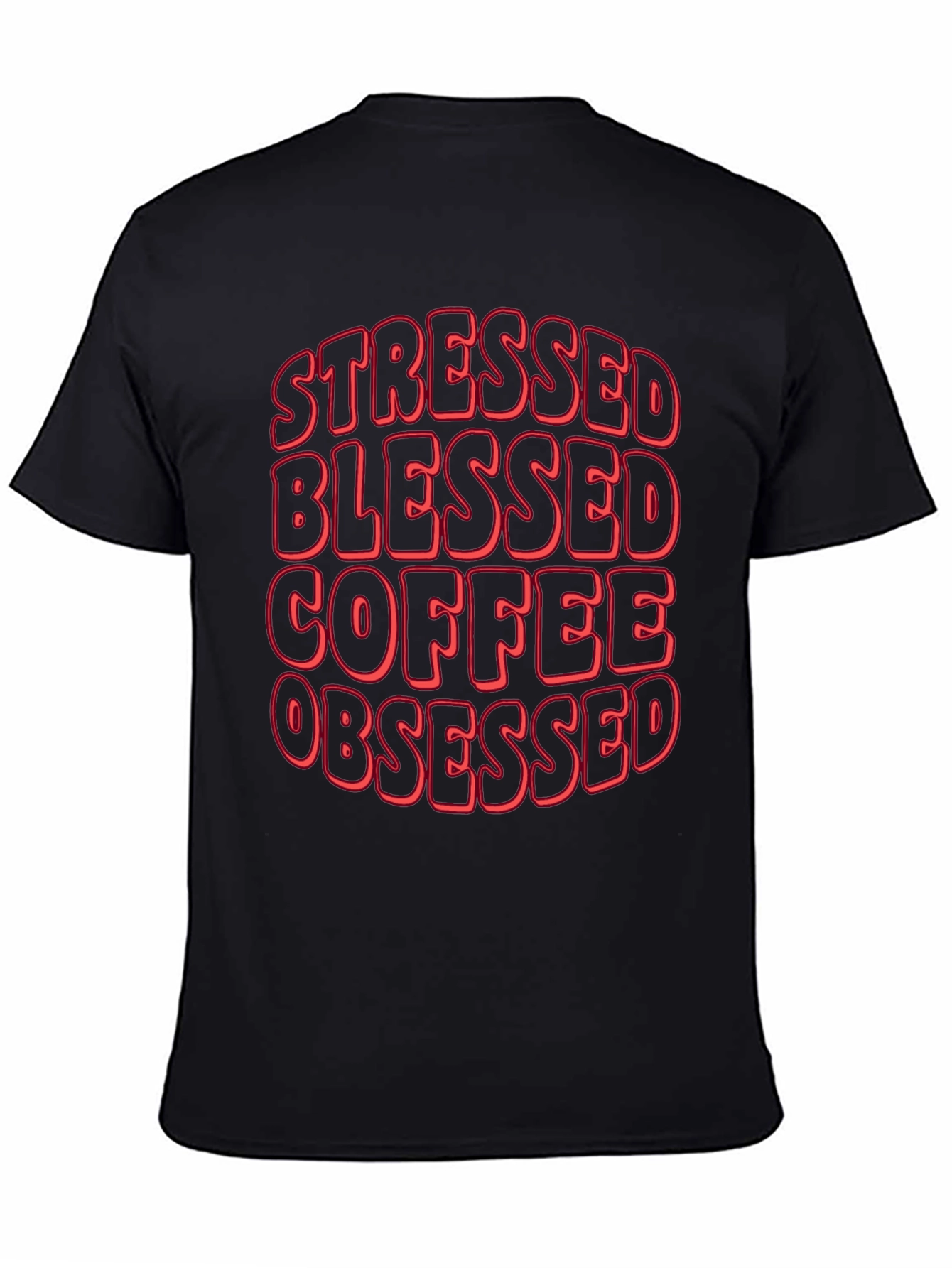 Stressed Blessed Coffee Obsessed T-Shirt