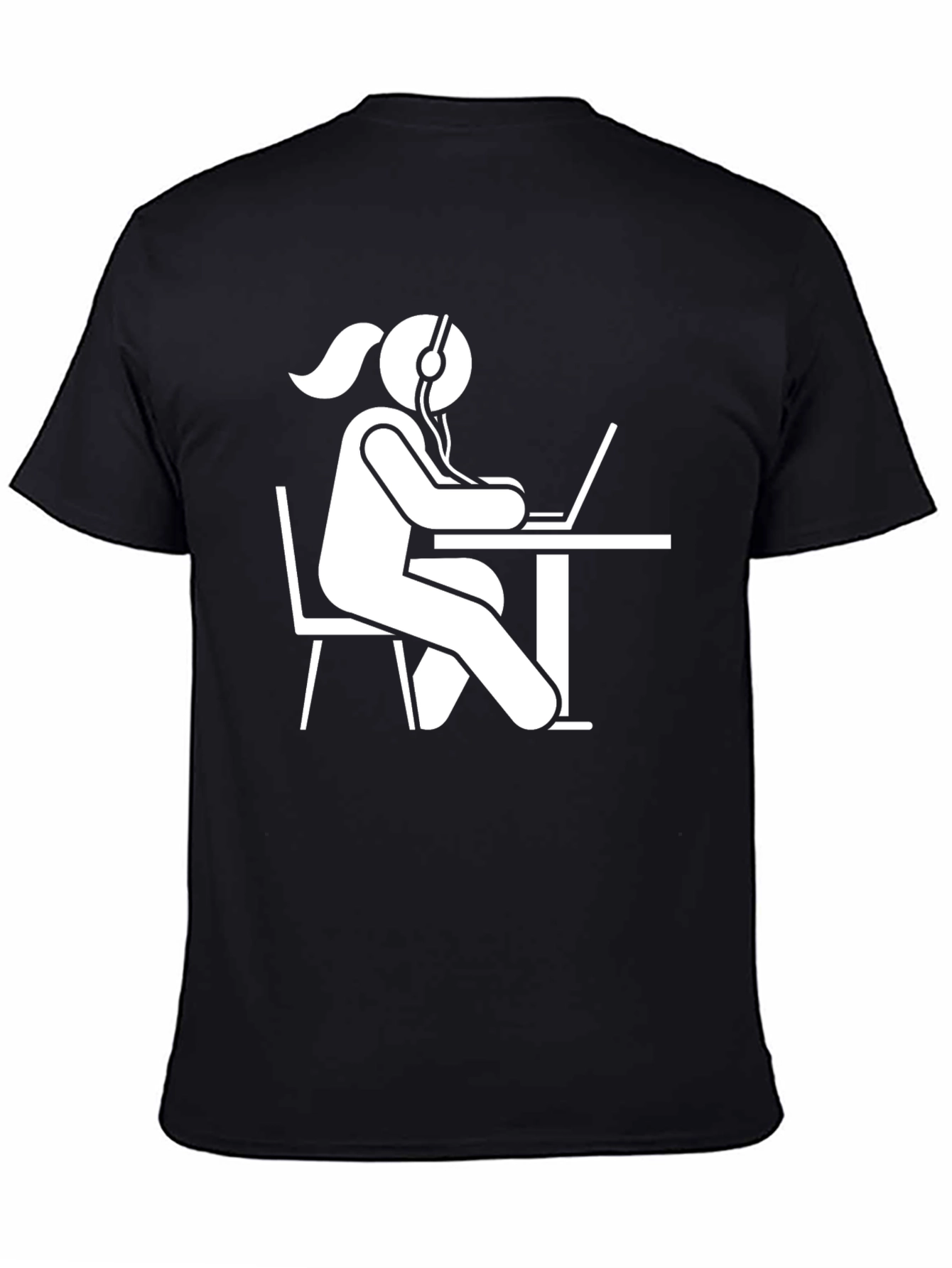 Girl Gamer T-Shirt - Black Cotton Graphic Tee