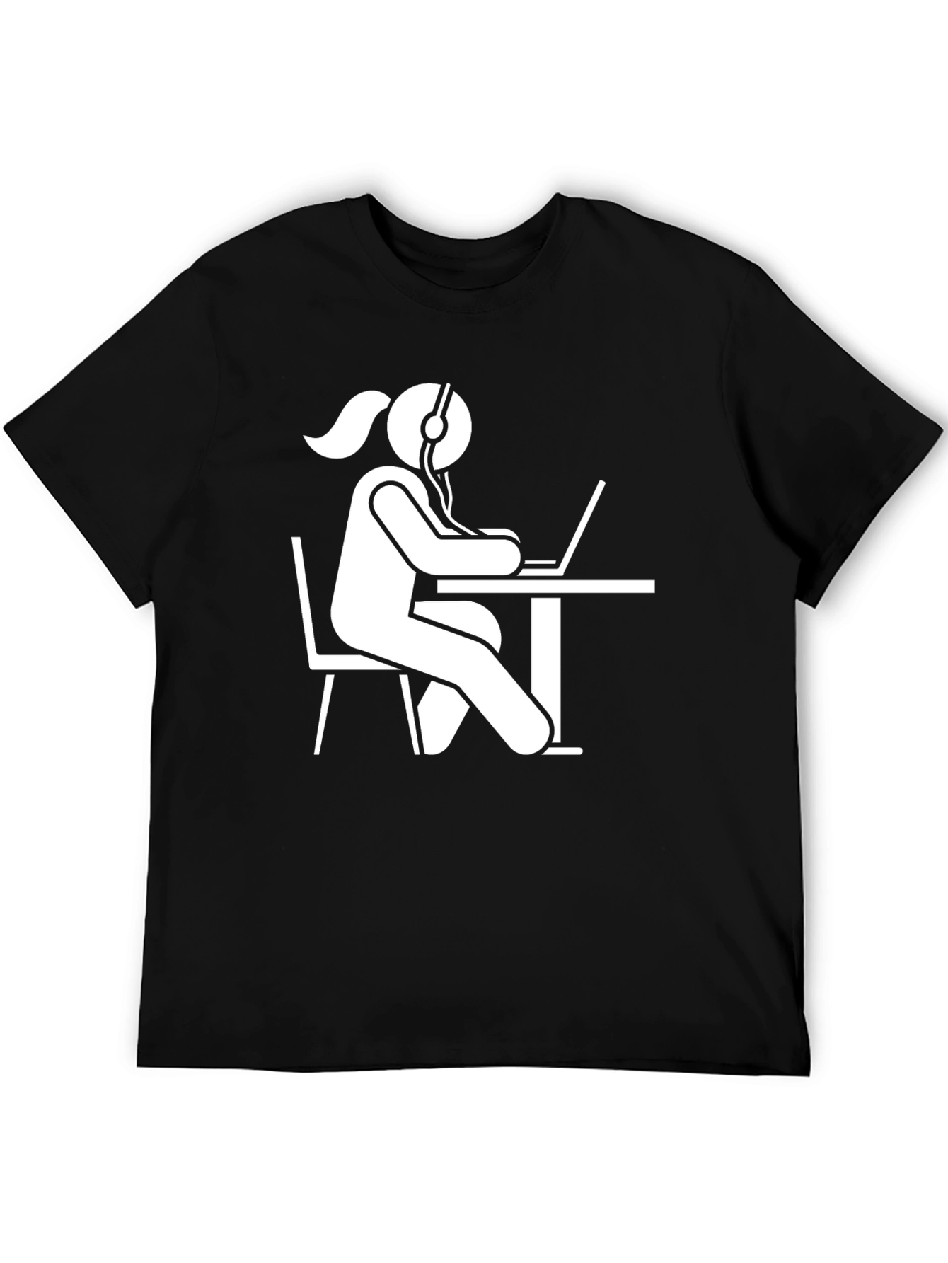 Girl Gamer T-Shirt - Black Cotton Graphic Tee
