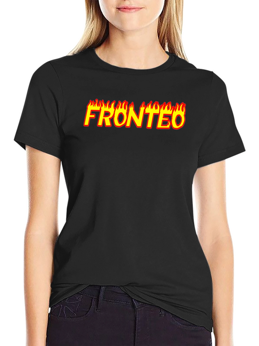Fronteo Graphic Tee - Flaming Lettering
