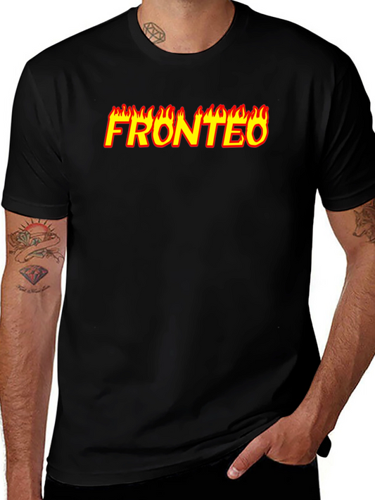Fronteo Graphic Tee - Flaming Lettering