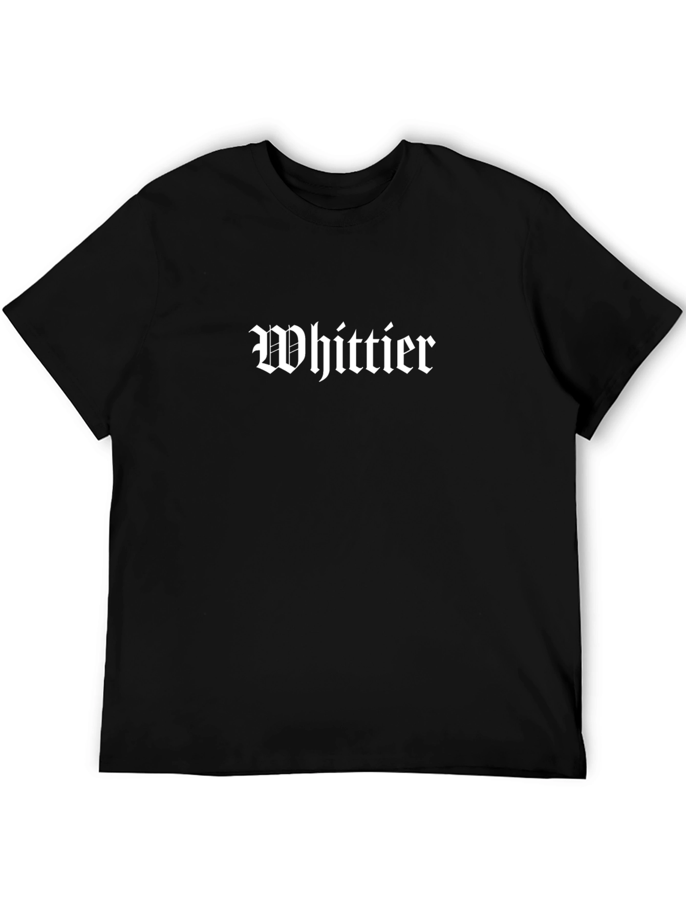 Whittier Graphic Tee - Black Crew Neck T-Shirt