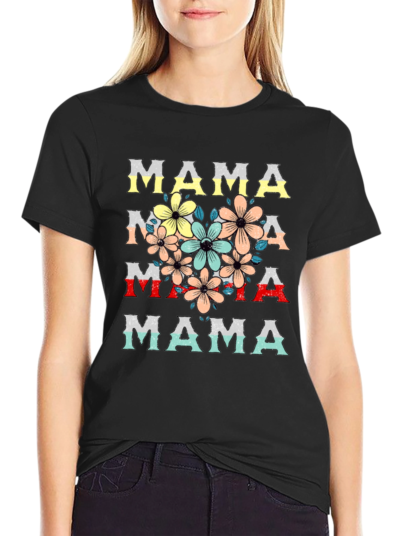 Floral Mama T-Shirt - Stylish Mothers Day Tee