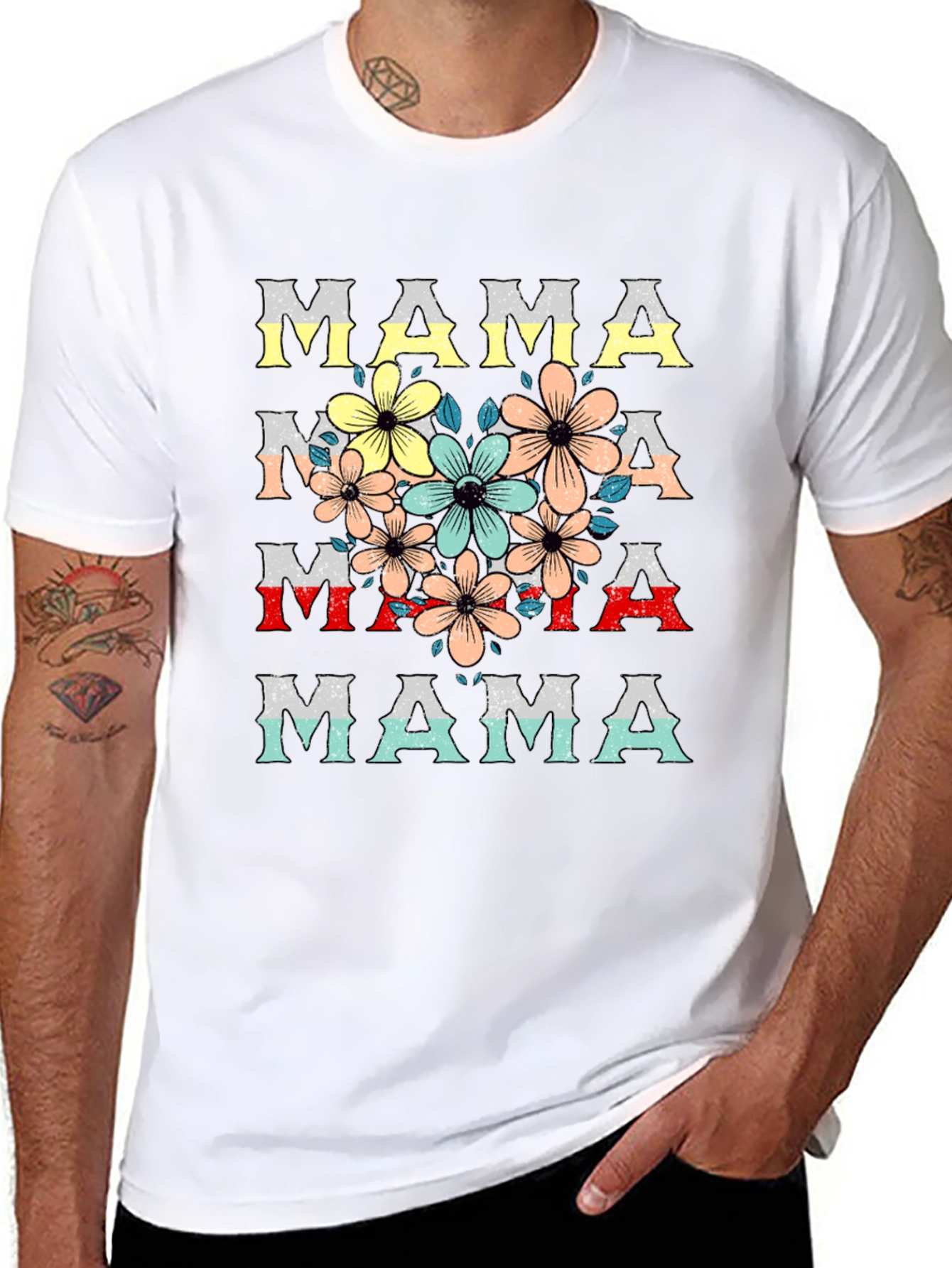Floral Mama T-Shirt - Stylish Mothers Day Tee