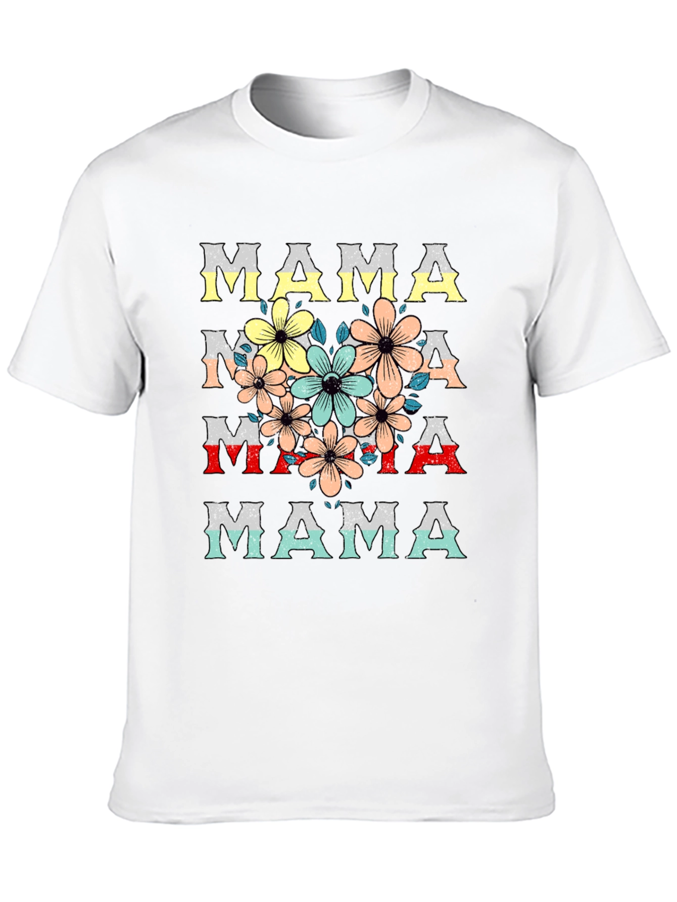 Floral Mama T-Shirt - Stylish Mothers Day Tee