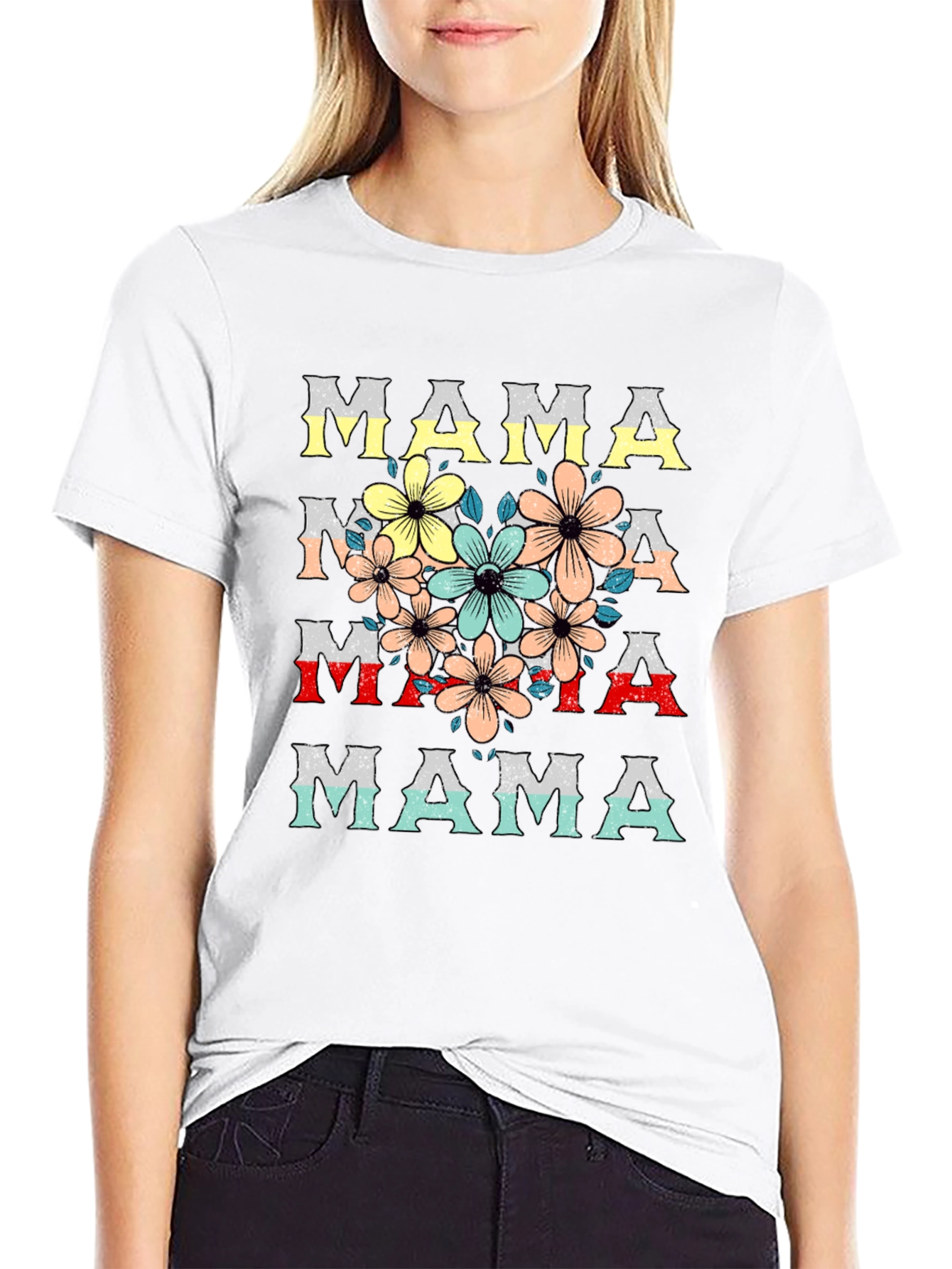 Floral Mama T-Shirt - Stylish Mothers Day Tee