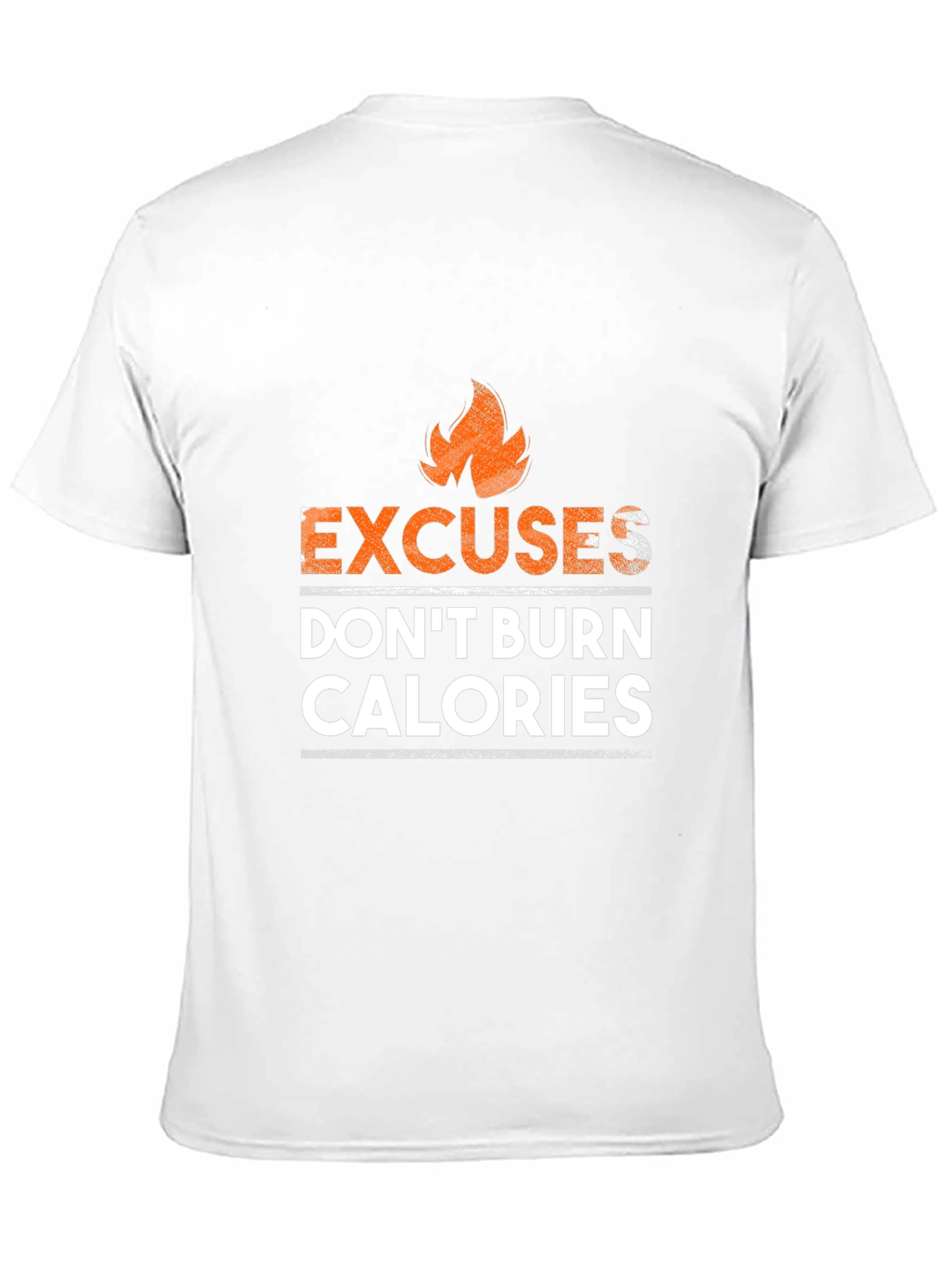 Excuses Dont Burn Calories Mens Black T-Shirt