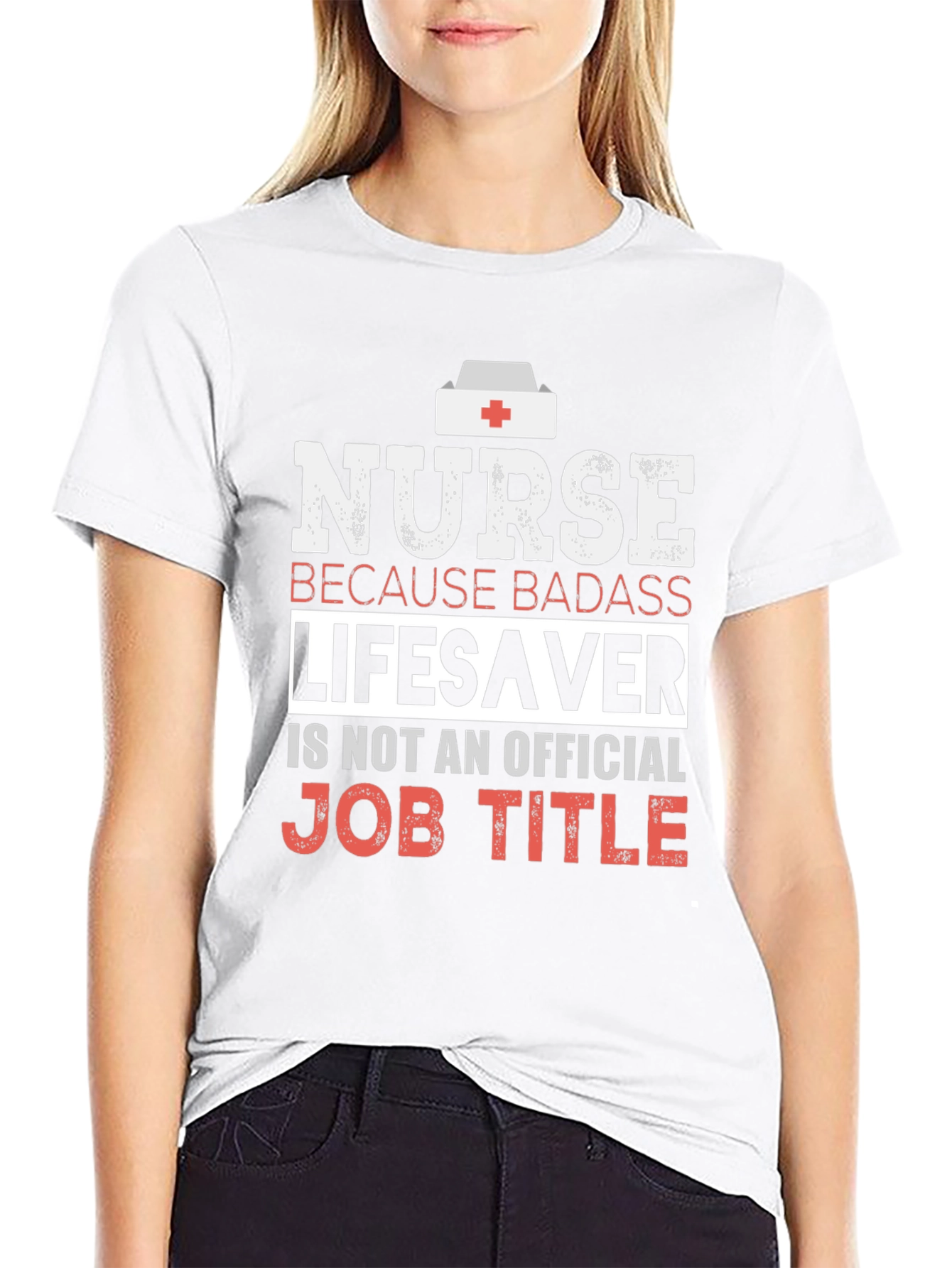 Nurse Badass Lifesaver Graphic T-Shirt