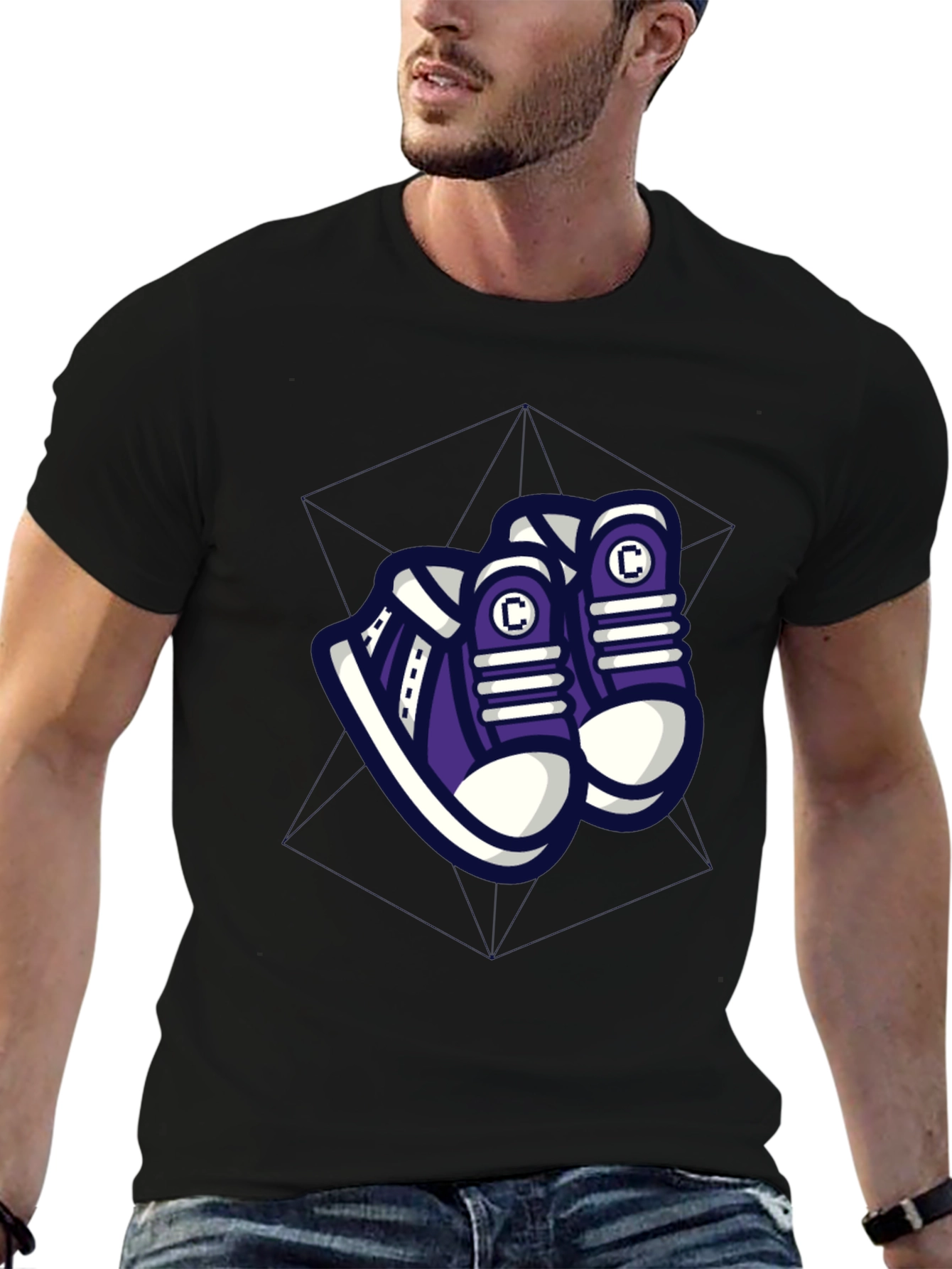Cool Graphic Tee - Sneakers Design