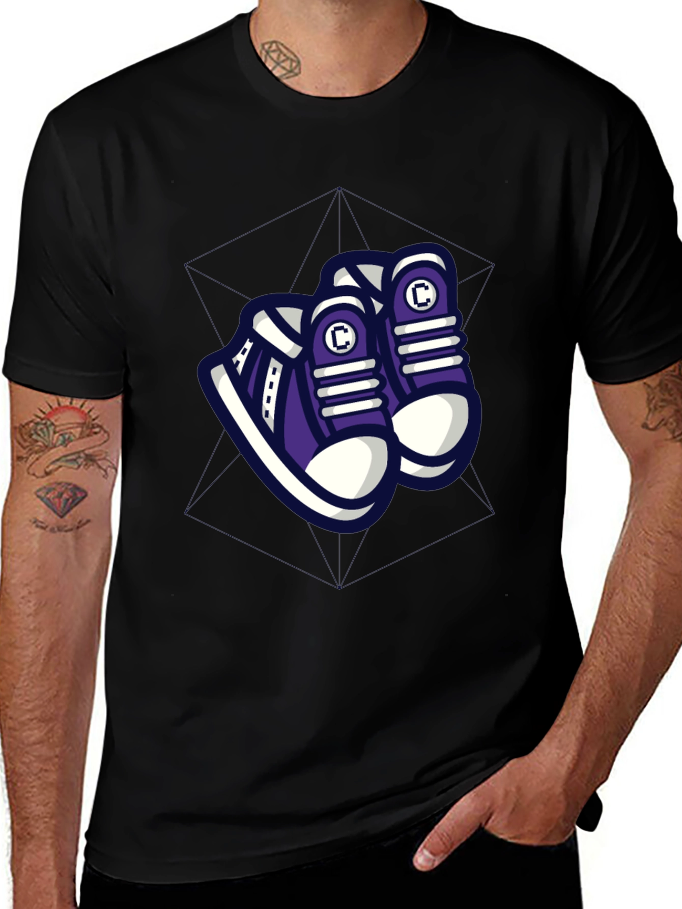 Cool Graphic Tee - Sneakers Design