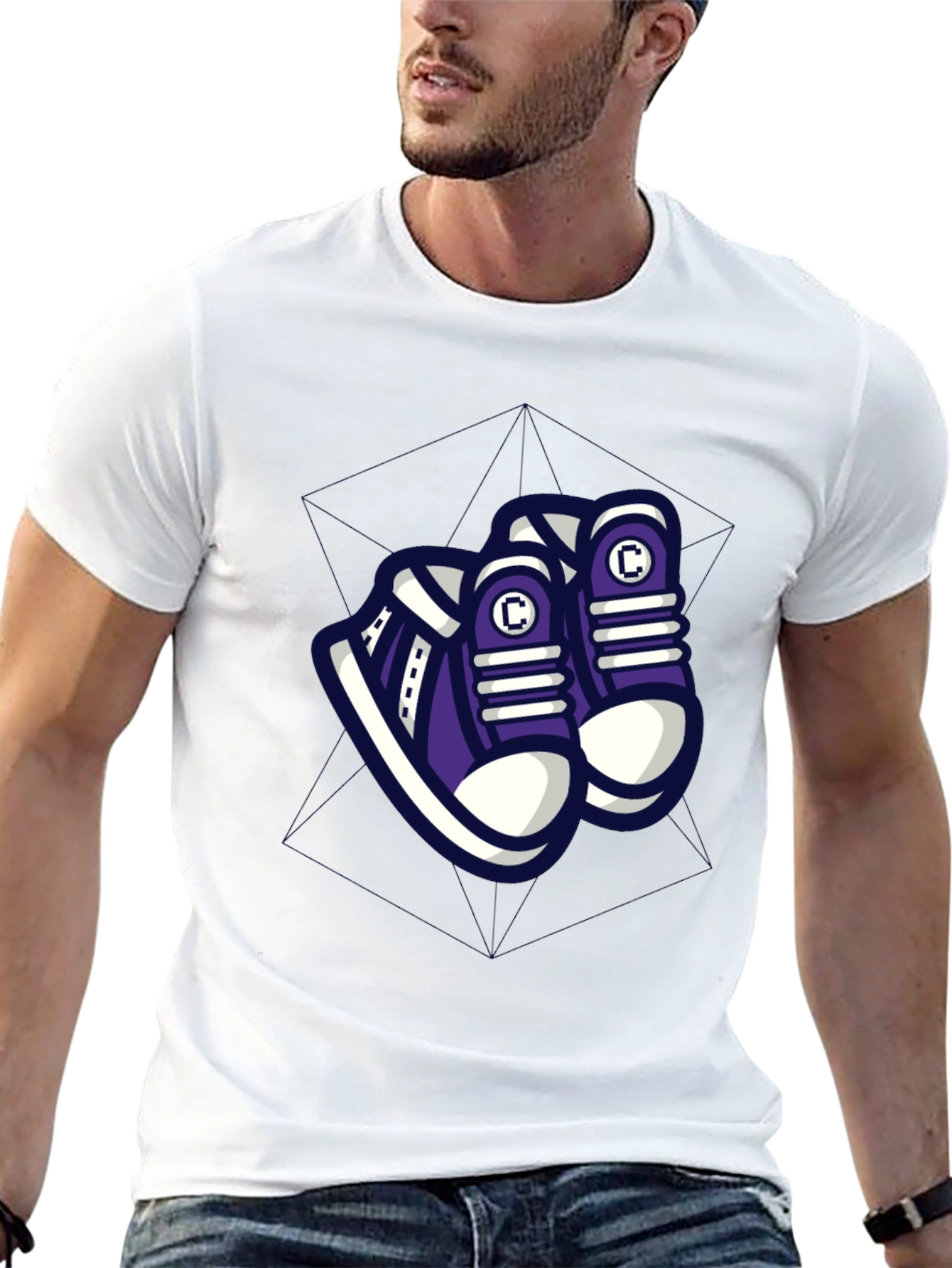 Cool Graphic Tee - Sneakers Design