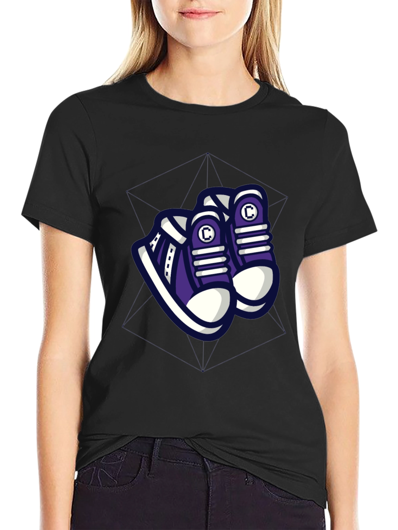 Cool Graphic Tee - Sneakers Design