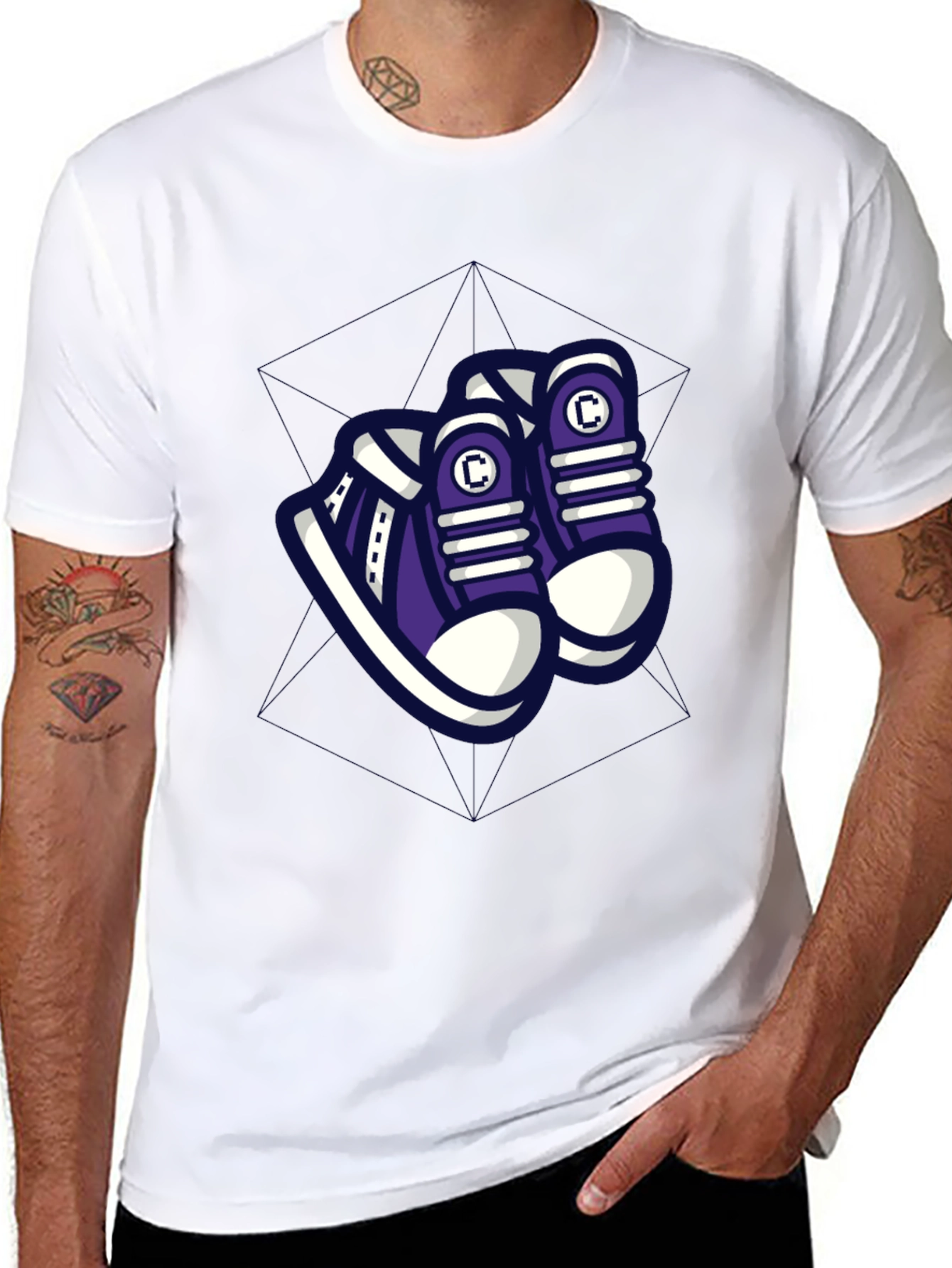Cool Graphic Tee - Sneakers Design