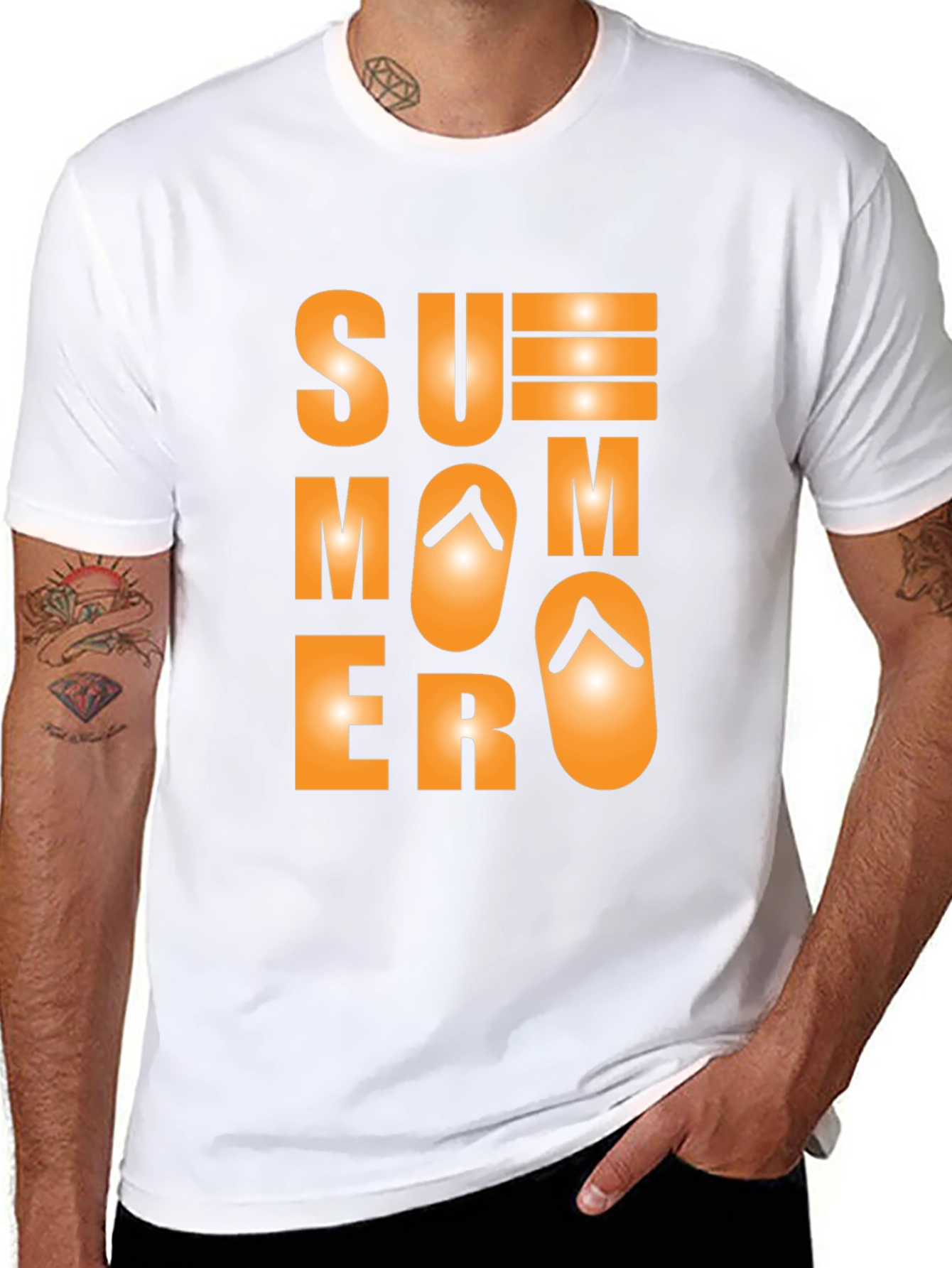 Summer Mode Black T-Shirt