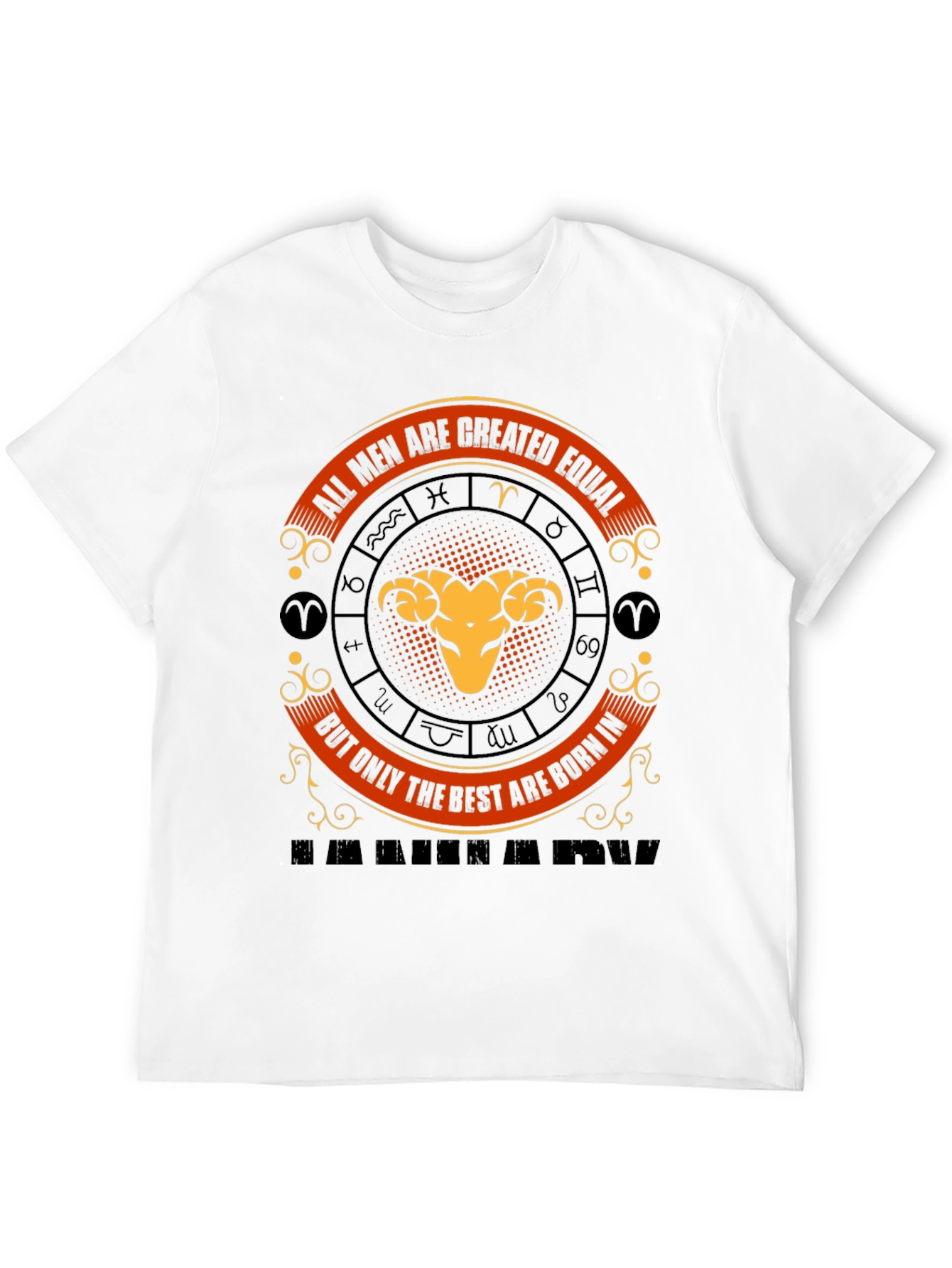 Aries Zodiac T-Shirt - All Men Are Created Equal