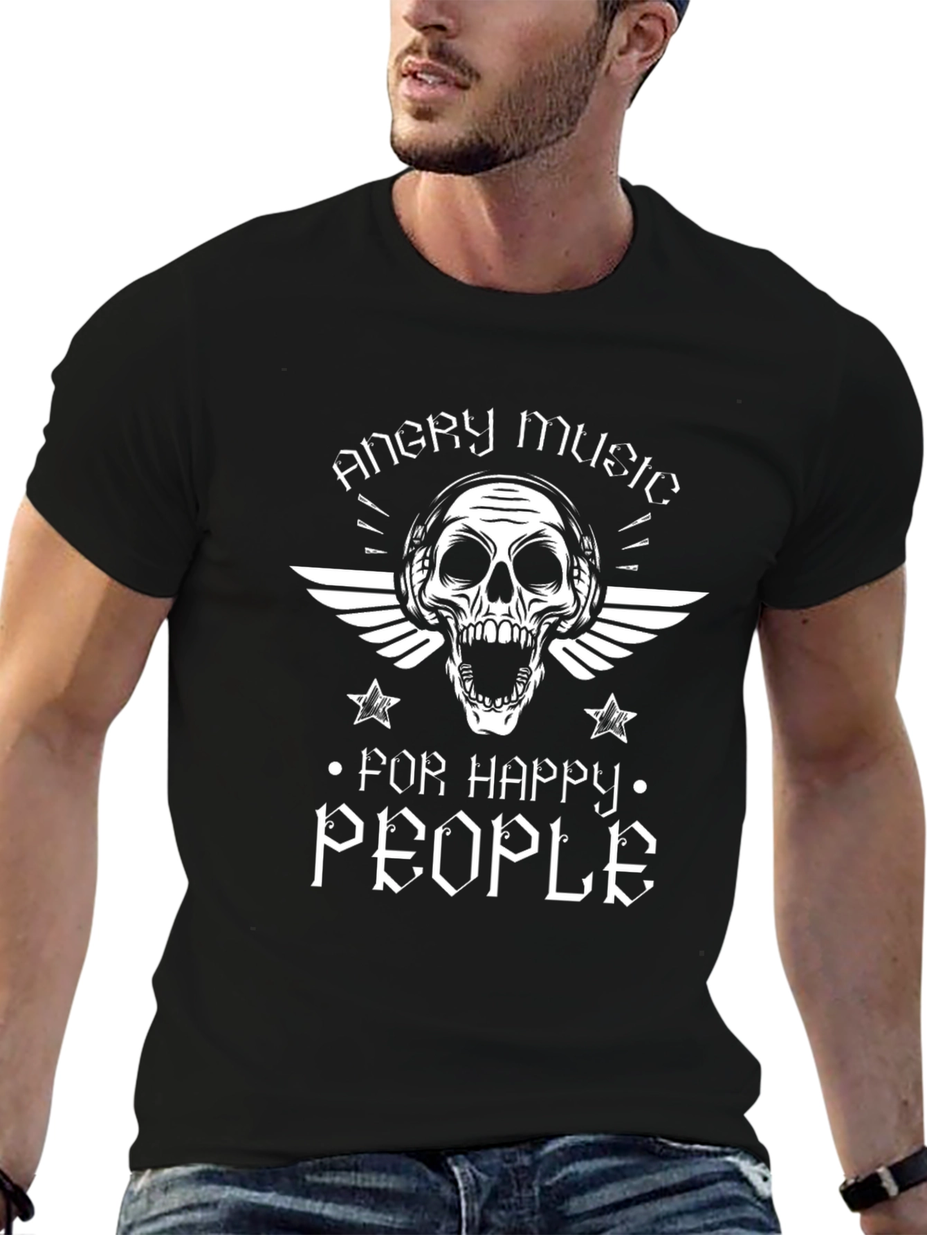 Angry Music for Happy People Graphic T-Shirt