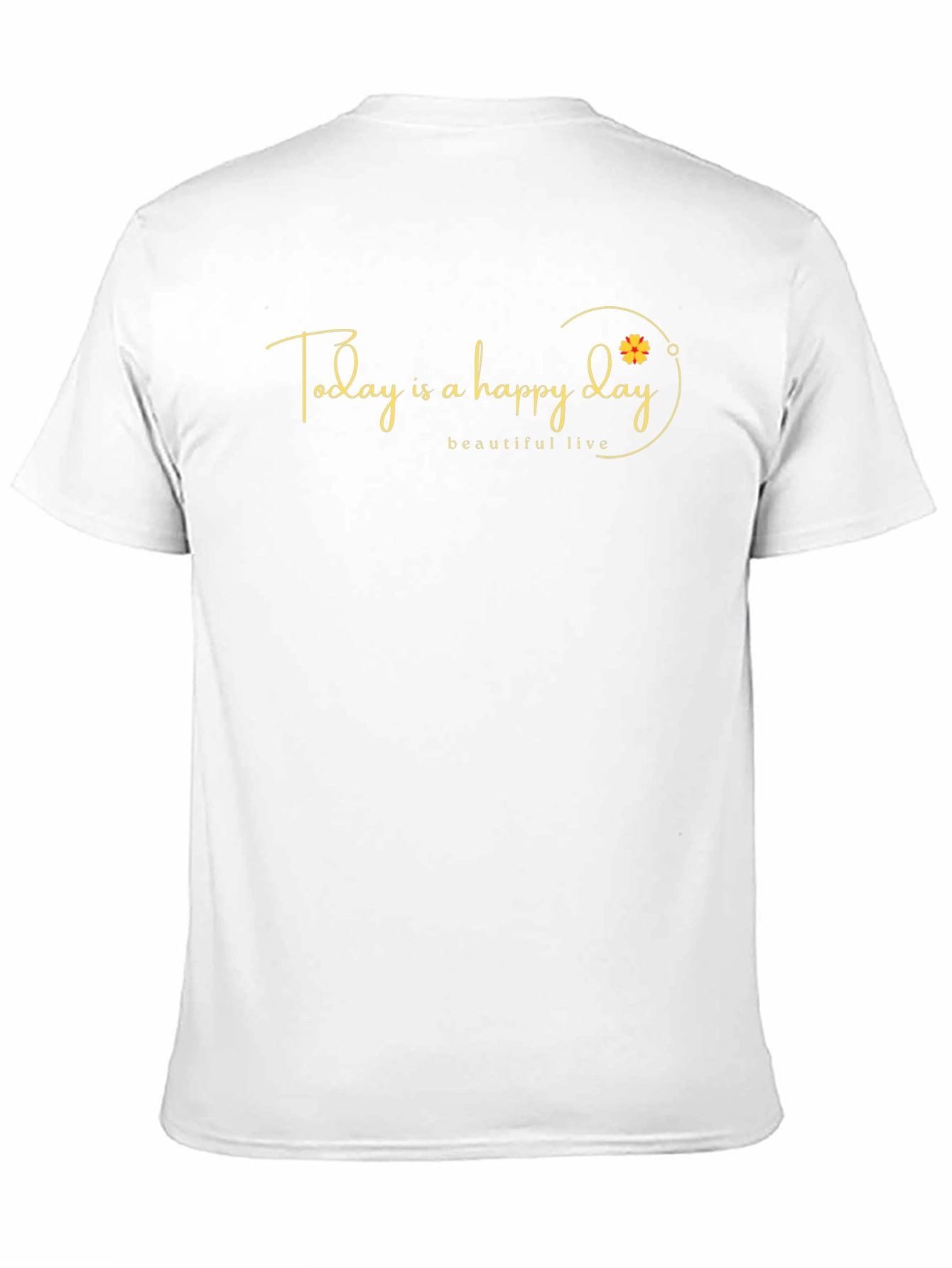 Happy Day Black Graphic T-Shirt - Positive Vibes