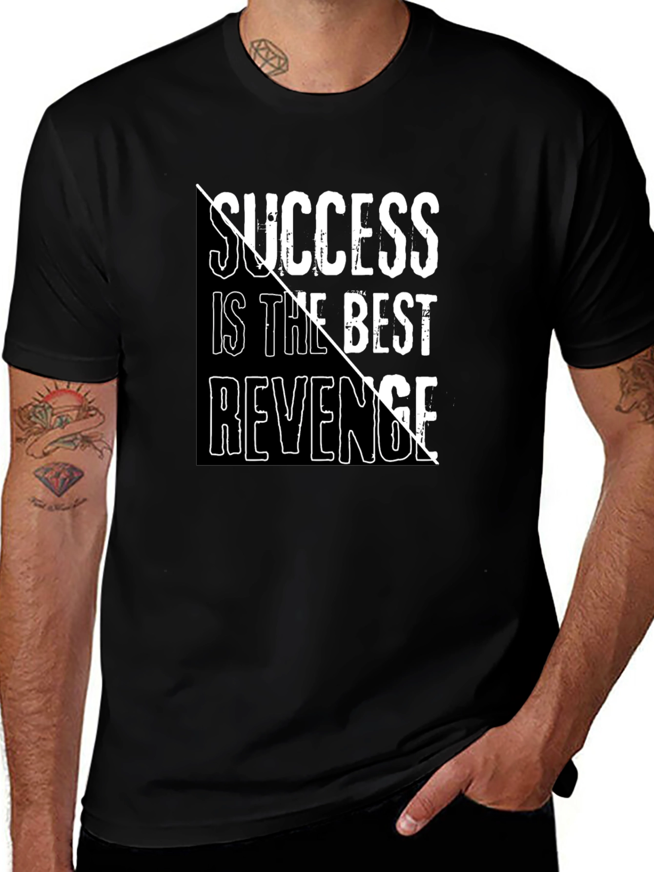 Success is the Best Revenge Black T-Shirt