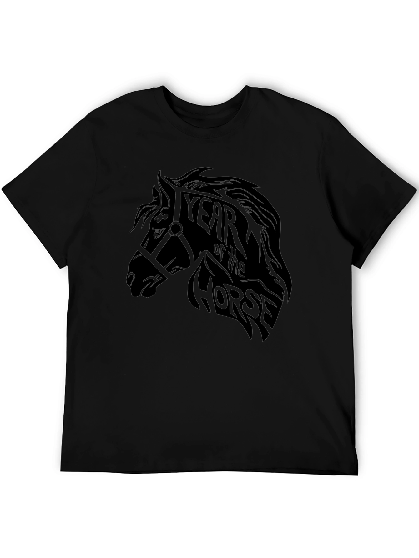 Year of the Horse Black Graphic Tee
