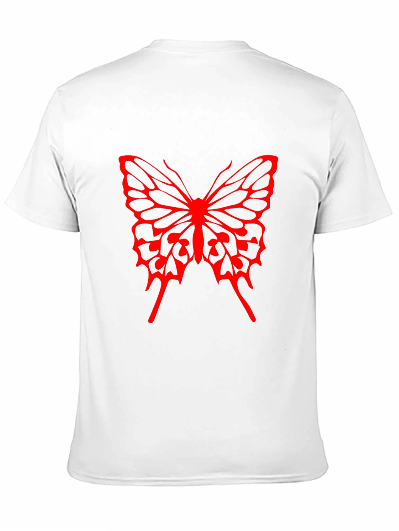 Butterfly Graphic Tee - Bold Red Design
