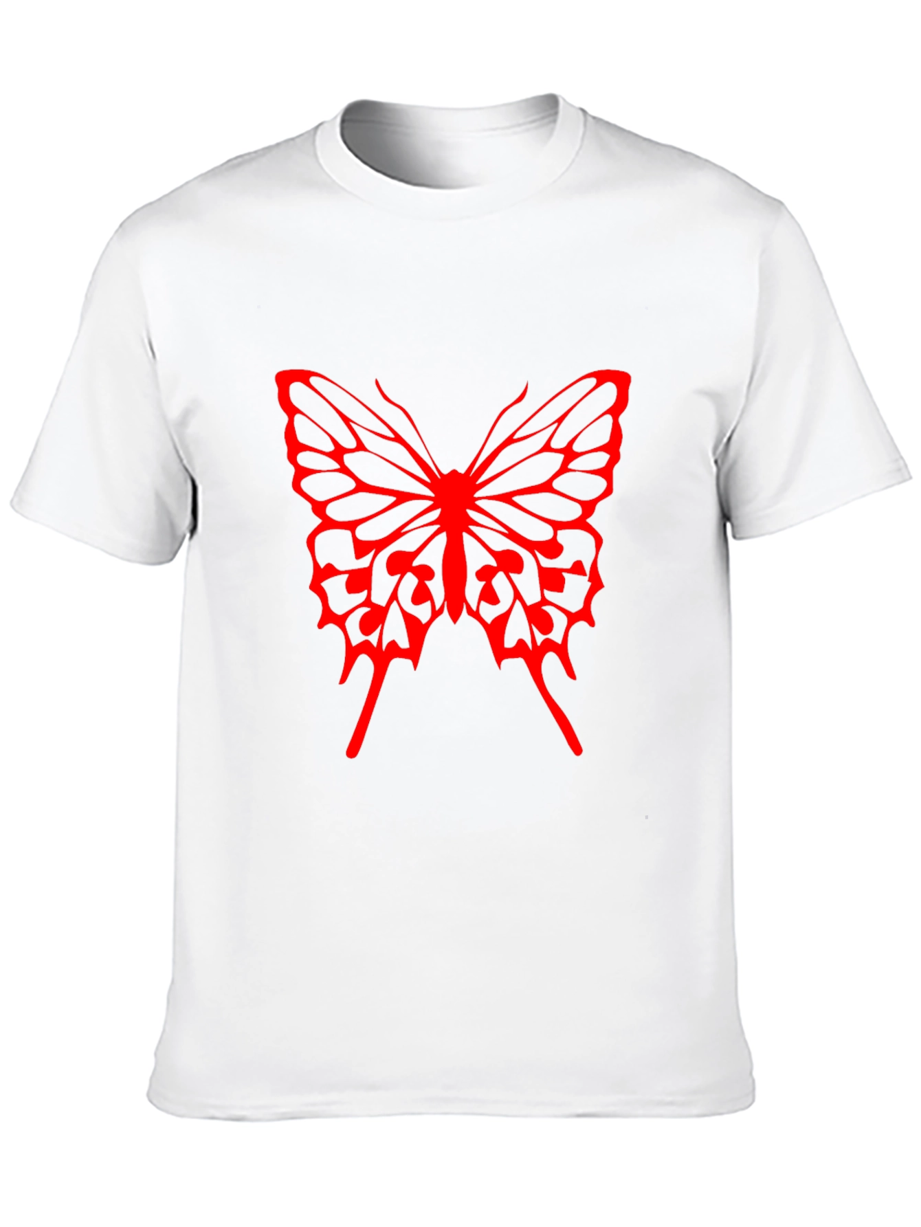 Butterfly Graphic Tee - Bold Red Design