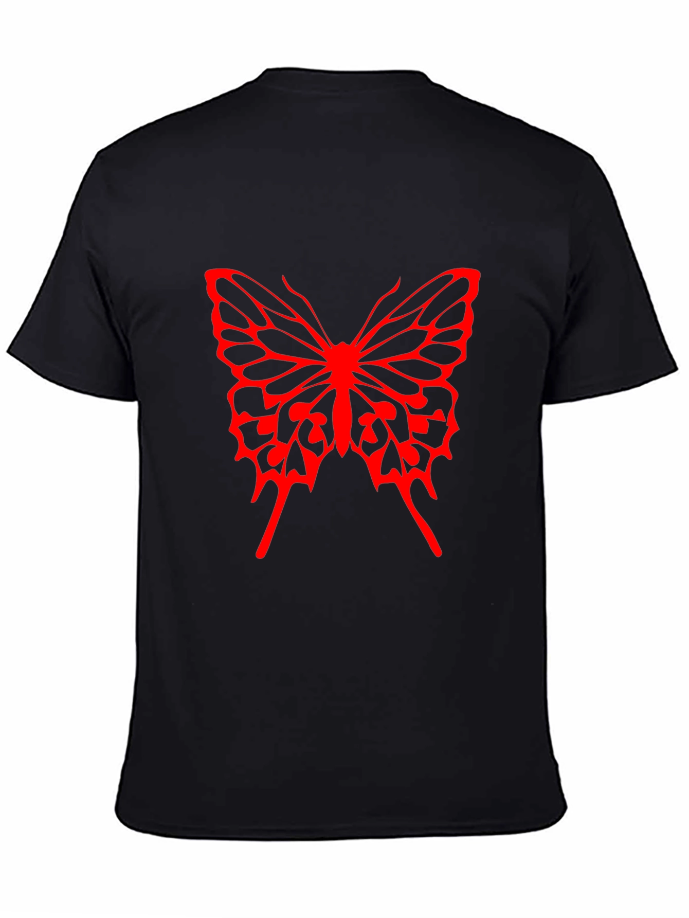 Butterfly Graphic Tee - Bold Red Design