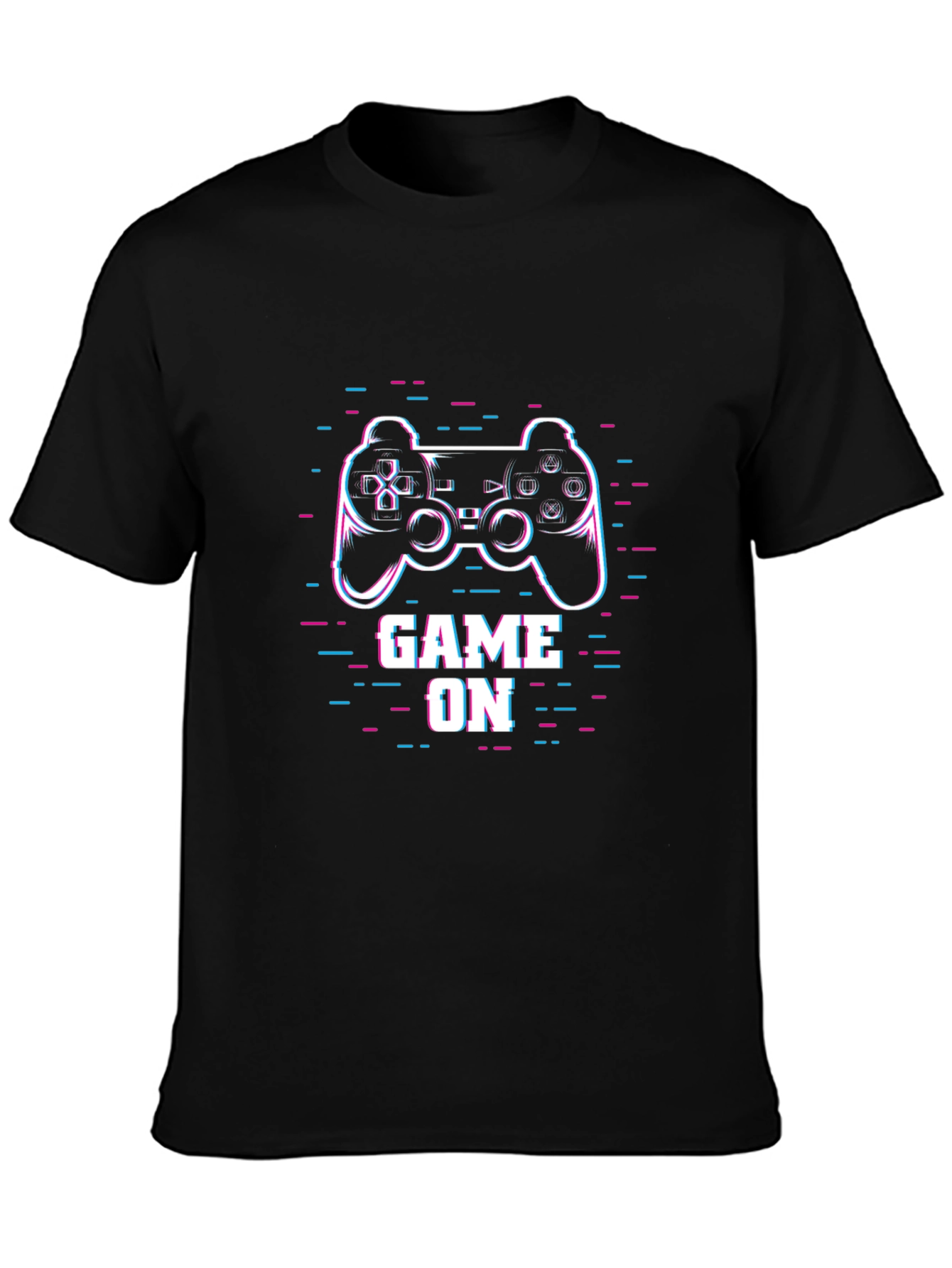 Game On Black T-Shirt Gamer Graphic Tee