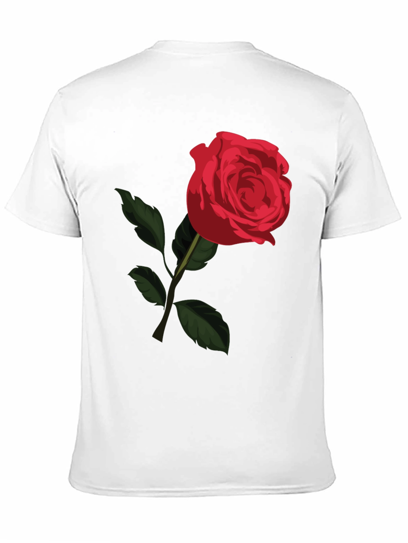 Red Rose Graphic Tee - Classic Floral Design